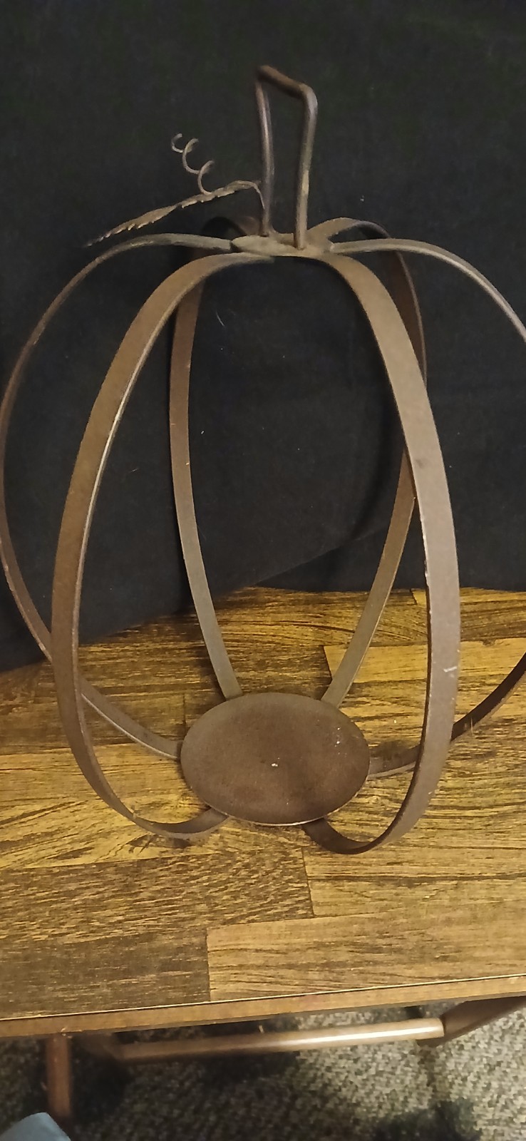 Rustic Steel Pumpkin Decor Centerpiece Fall Decor 13 ” Tall