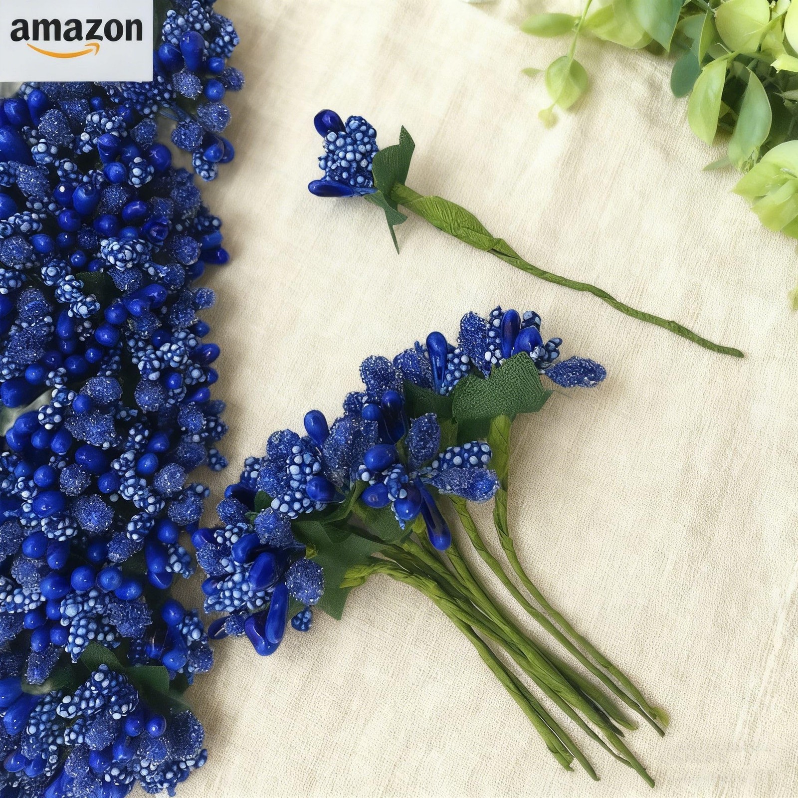 144PCS Mini Flower Stamens, Soft Stems & Tiny Berries Artificial DIY Craft Su…