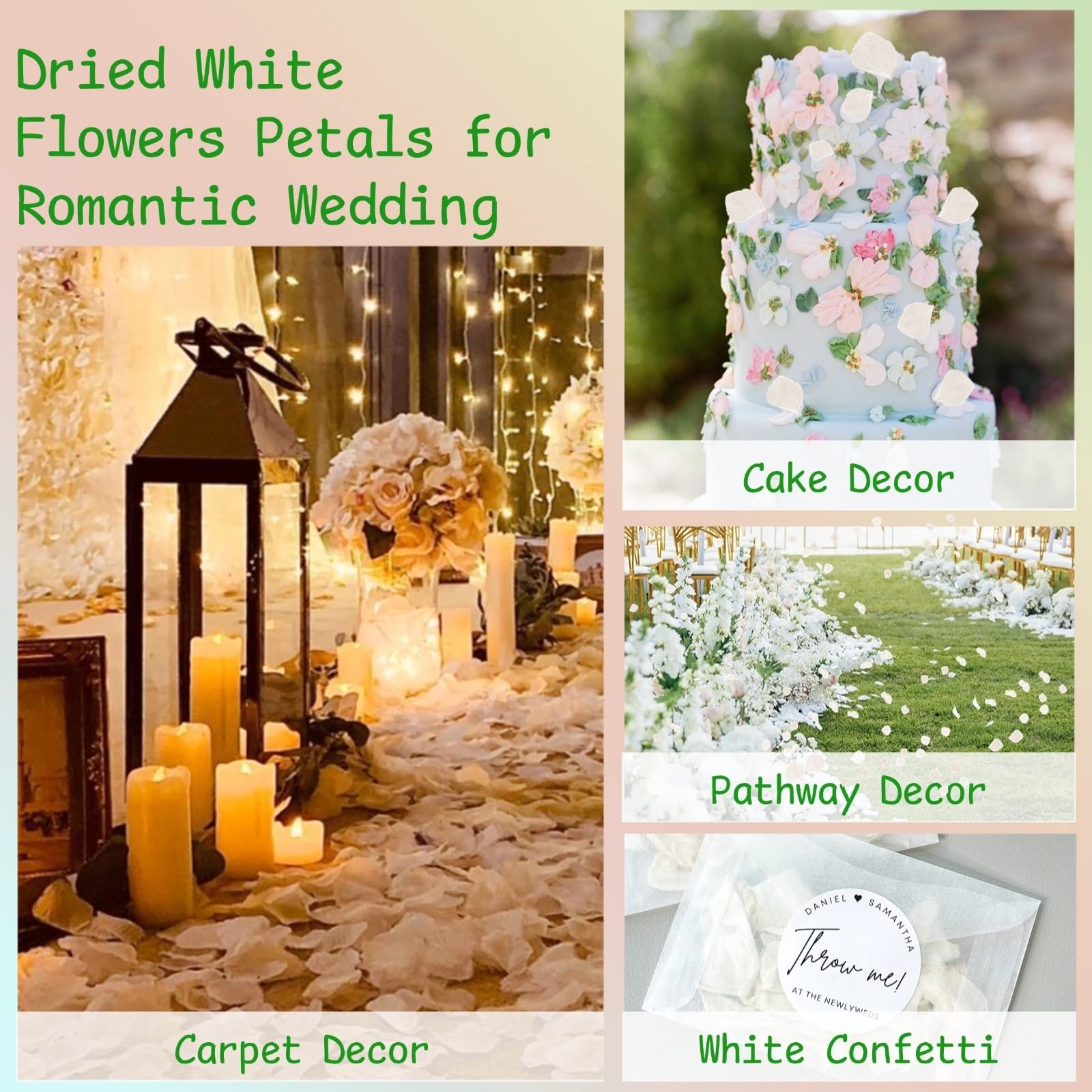 1500Pcs Real Dried Ivory White Hydrangea Flower Petals – Natural smal Petals …