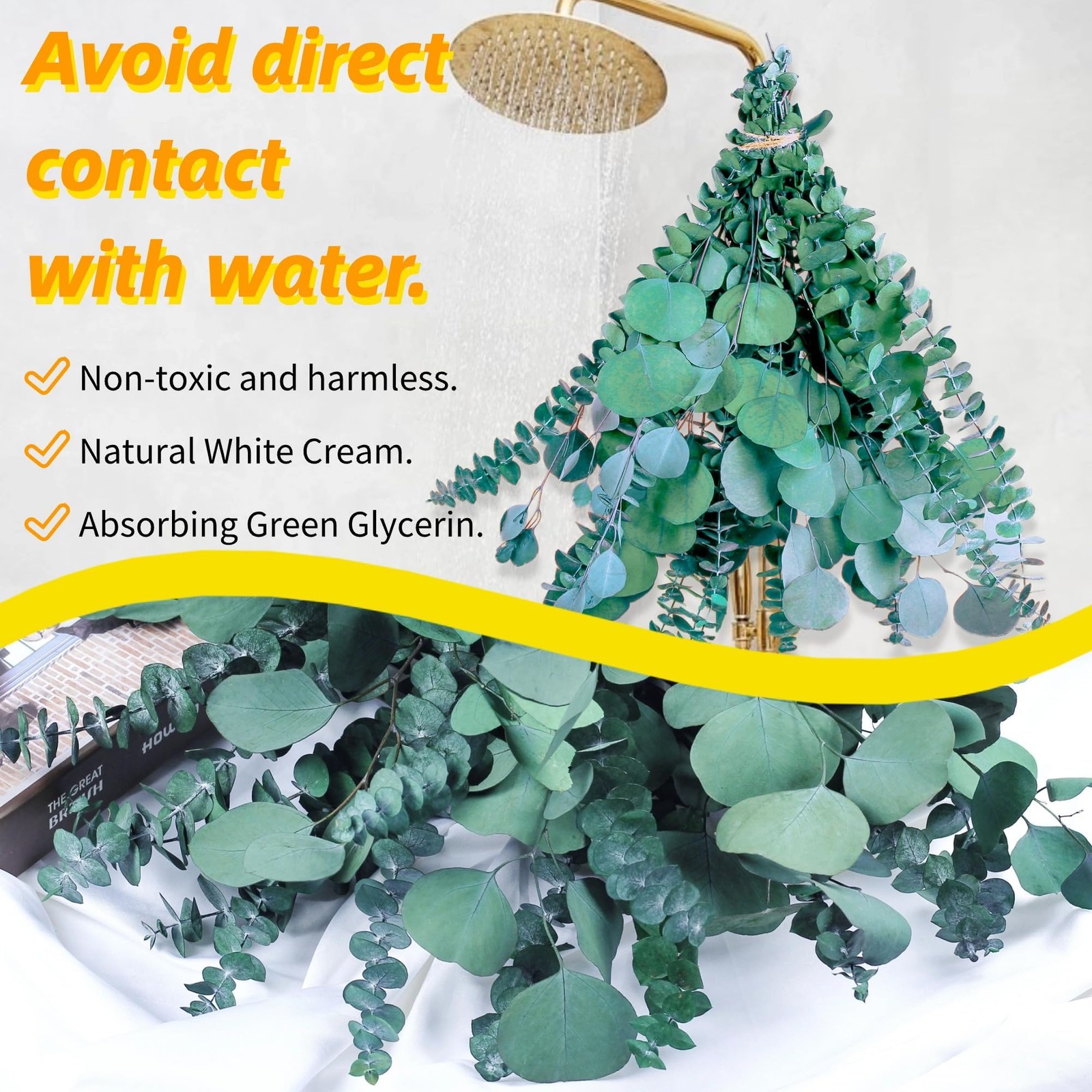 32 Pcs Large Dried Eucalyptus & Silver Dollar Leaves Bundle – 100% Natural Re…