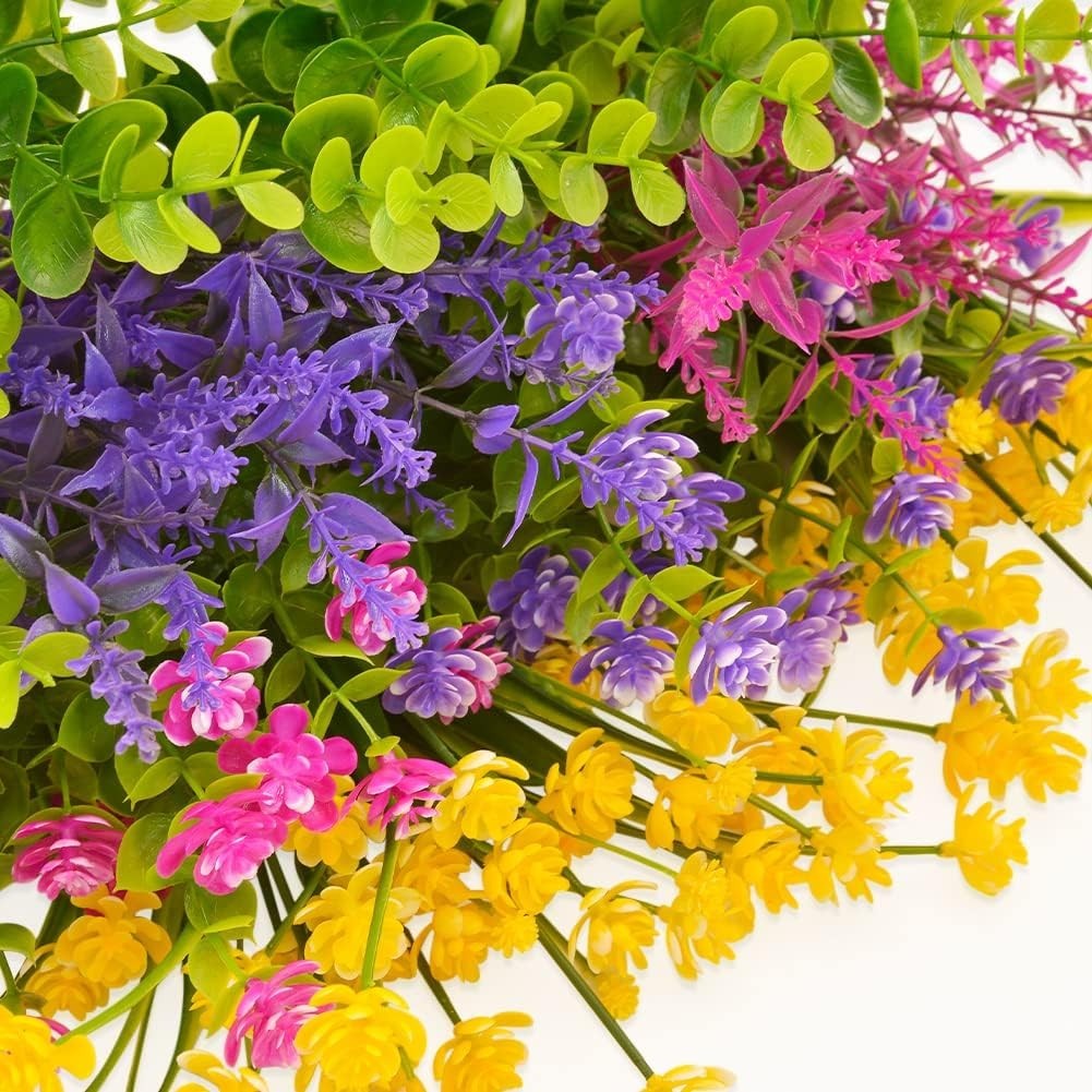 Elegant 36 Bundles of Mixed Faux Flowers – Perfect for Indoor & Outdoor Use