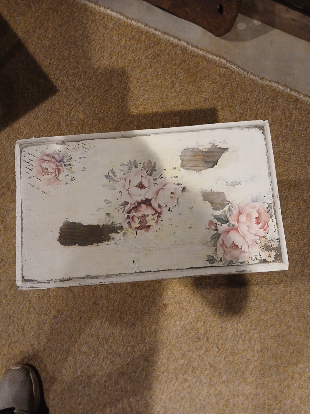 Handmade Victorian Style Hand Painted Wooden Plant Stand Or Home Decor
