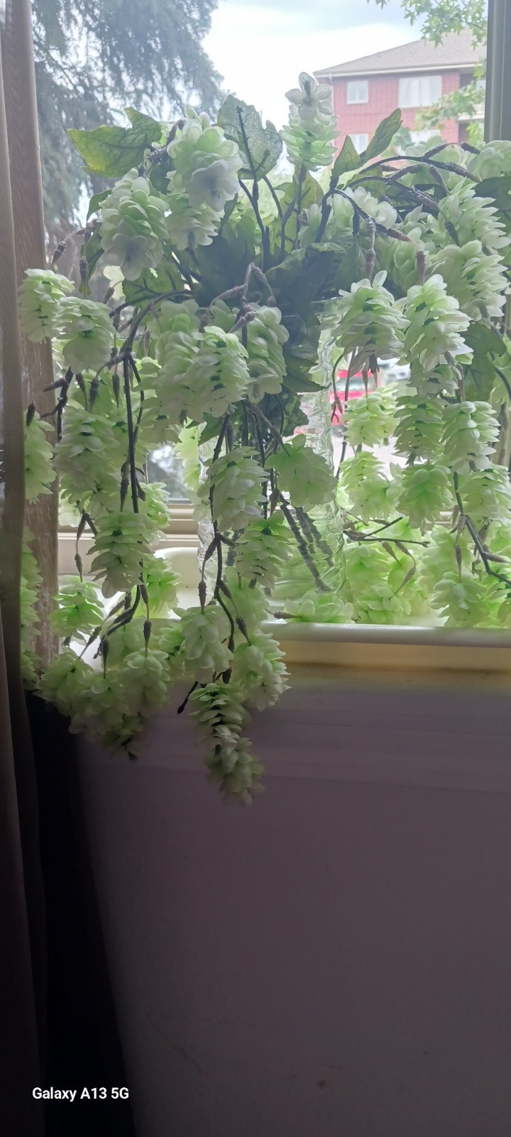 Artificial Hanging Hops Plant Cascading Flowers