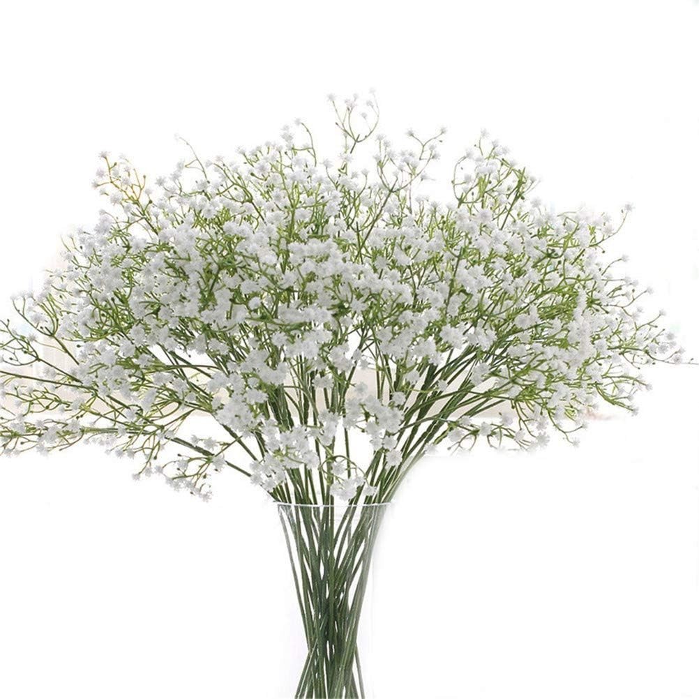 Lifelike 9 Pack Baby’s Breath Flowers – Ideal for Home Decor & Wedding Bouquets