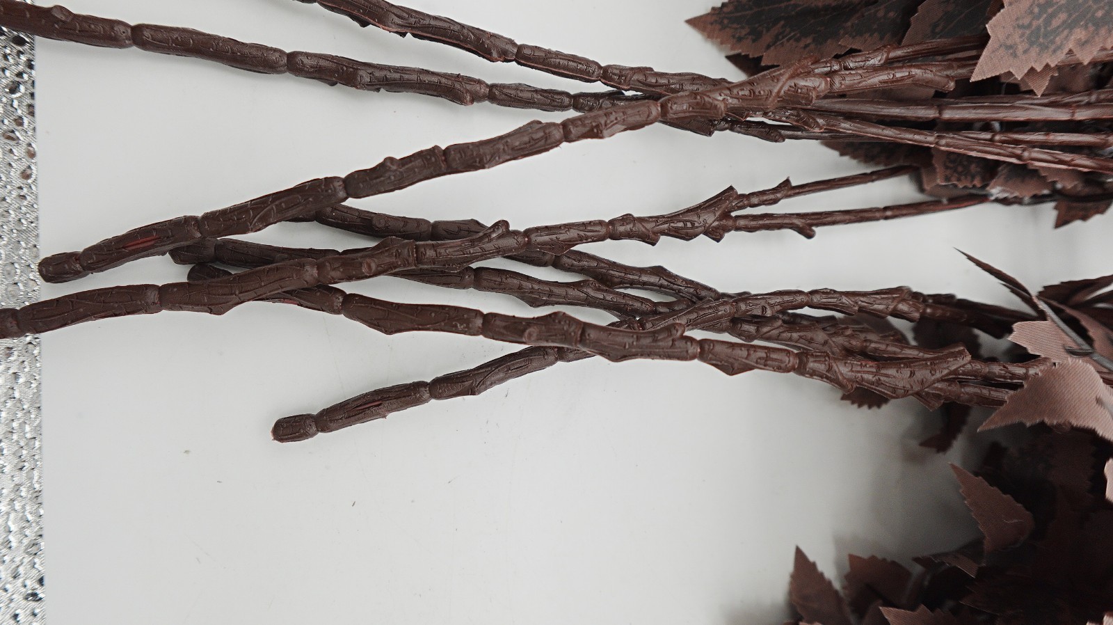 8pcs Cimicifuga Artificial Leaf Stems Faux Foliage Floral Arrangement Home Decor