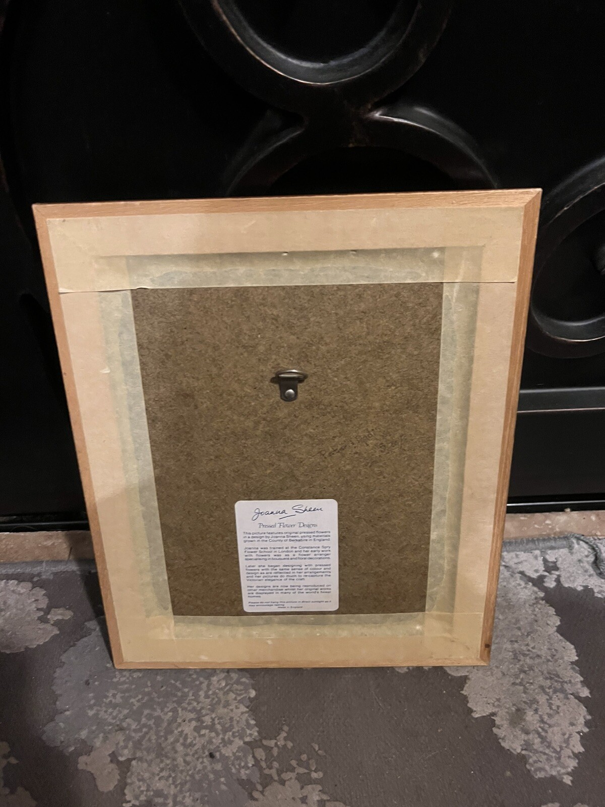 Joanna Sheer Pressed Flower Design Art Piece