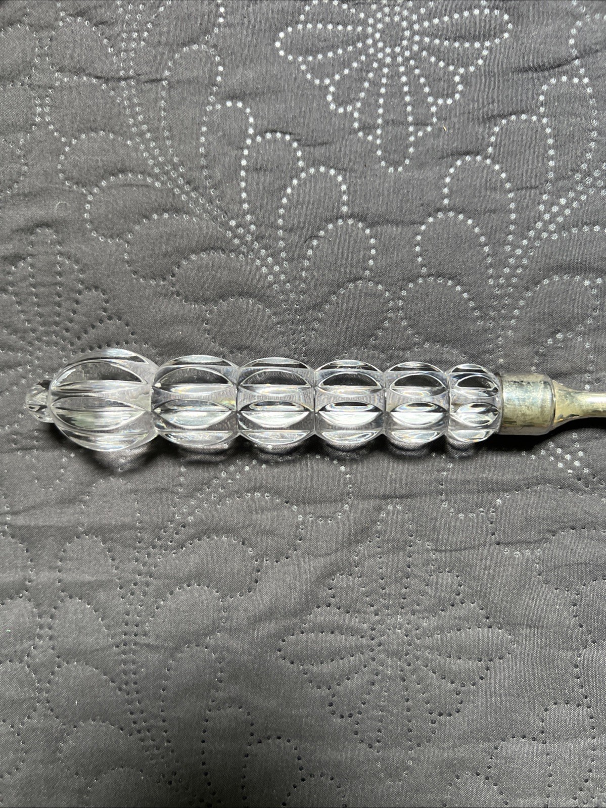 Vintage Mikasa Cake Server Crystal Silver Plate Red Velvet Box Serverware Home