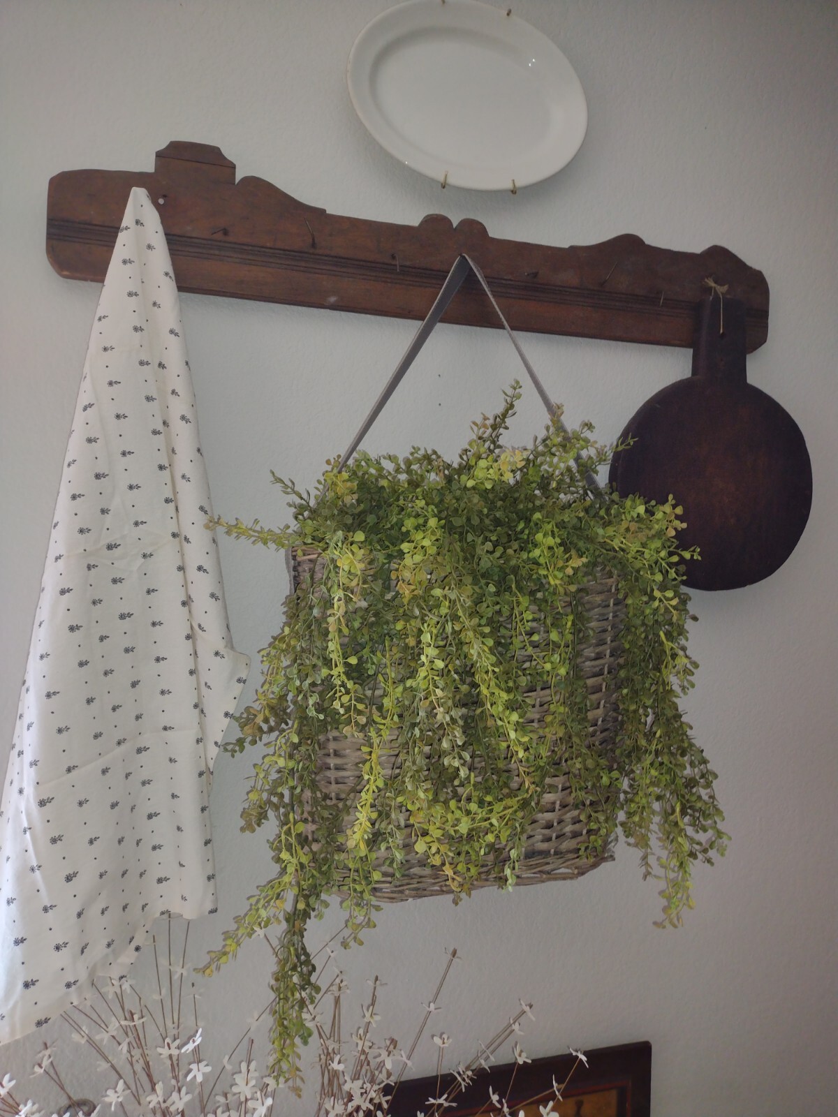 Lifelike Artificial Faux Hanging Trailing Plant Farmhouse Greenery Peperomia