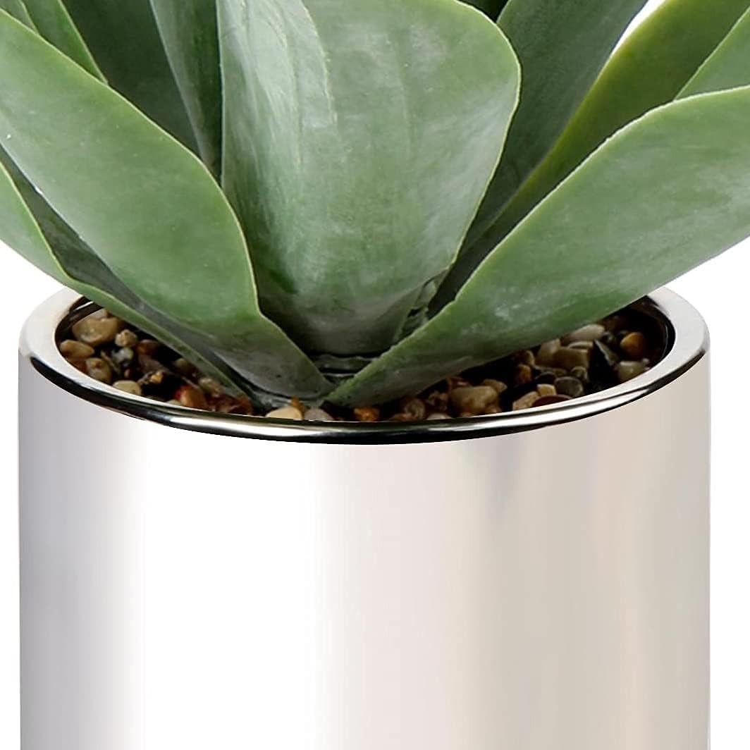 Large Agave Plant Artificial Succulent 13″ Fake Aloe Vera Plant in Pot Faux A…
