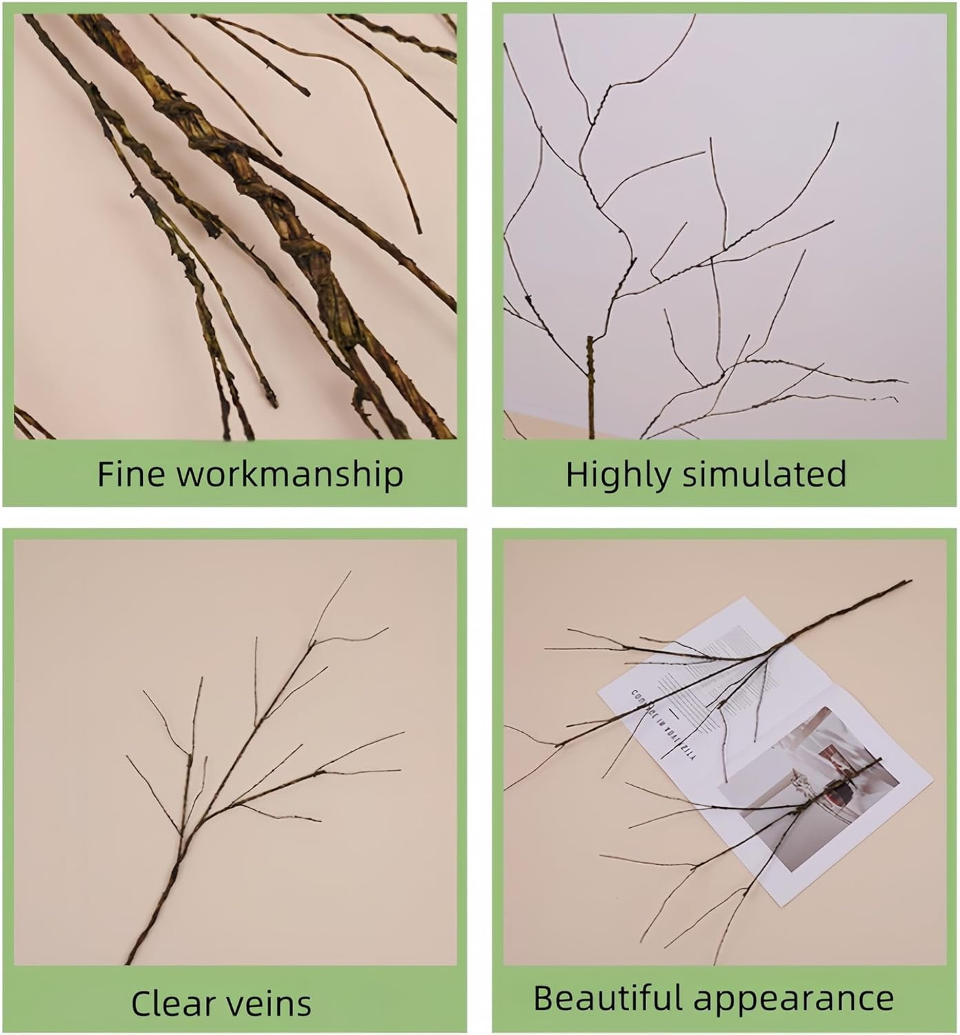 Bendable Curly Willow Branches for Vase Stretchable Artificial Twigs for DIY Hom