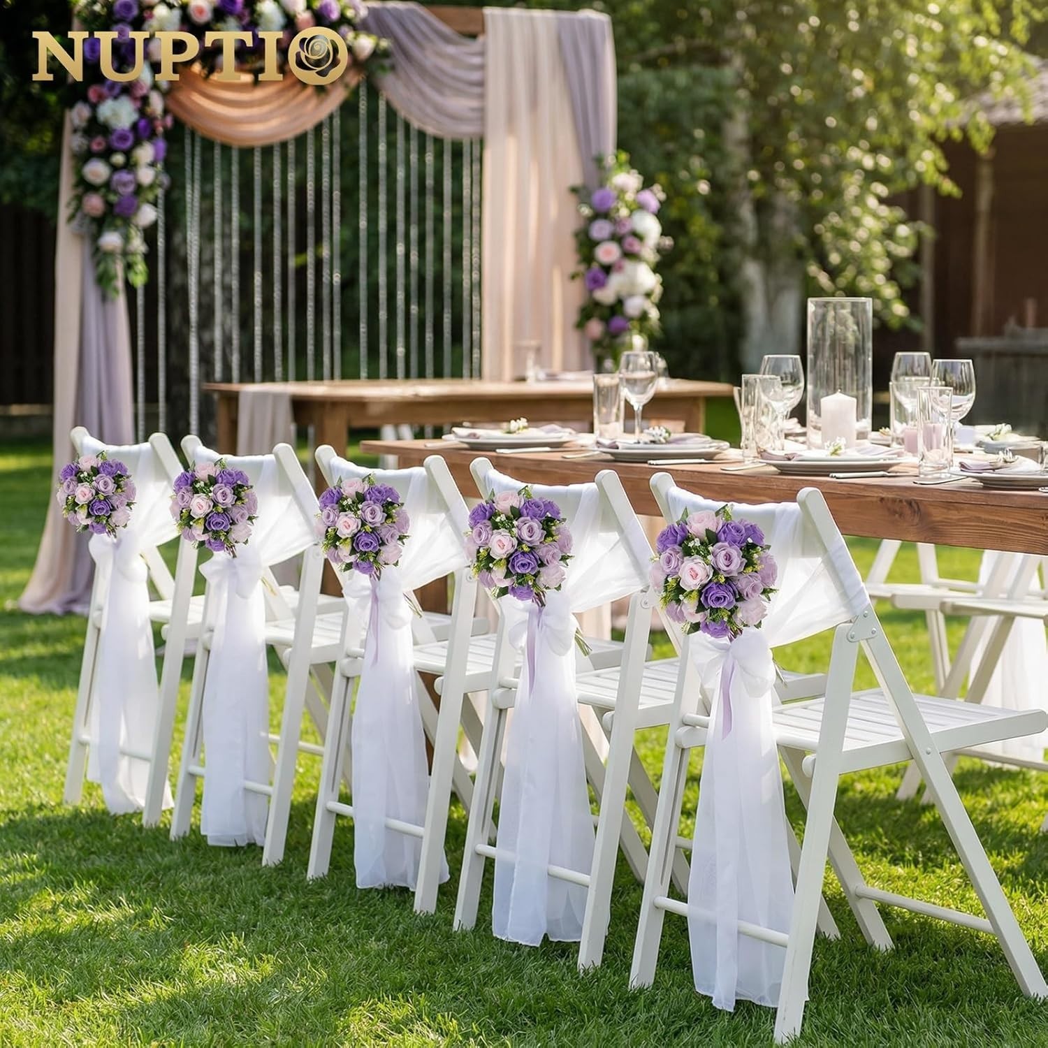 Romantic Rose Centerpieces: 10 Pcs Lilac/Purple/Pink Balls