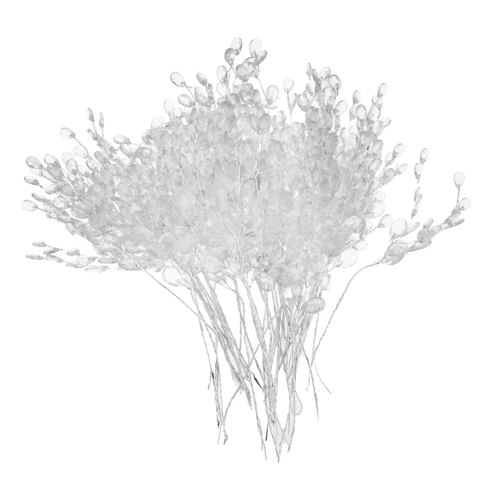 Fityle 50pcs Crystal Bud Branches Artificial Flower Twigs for Wedding Party H…