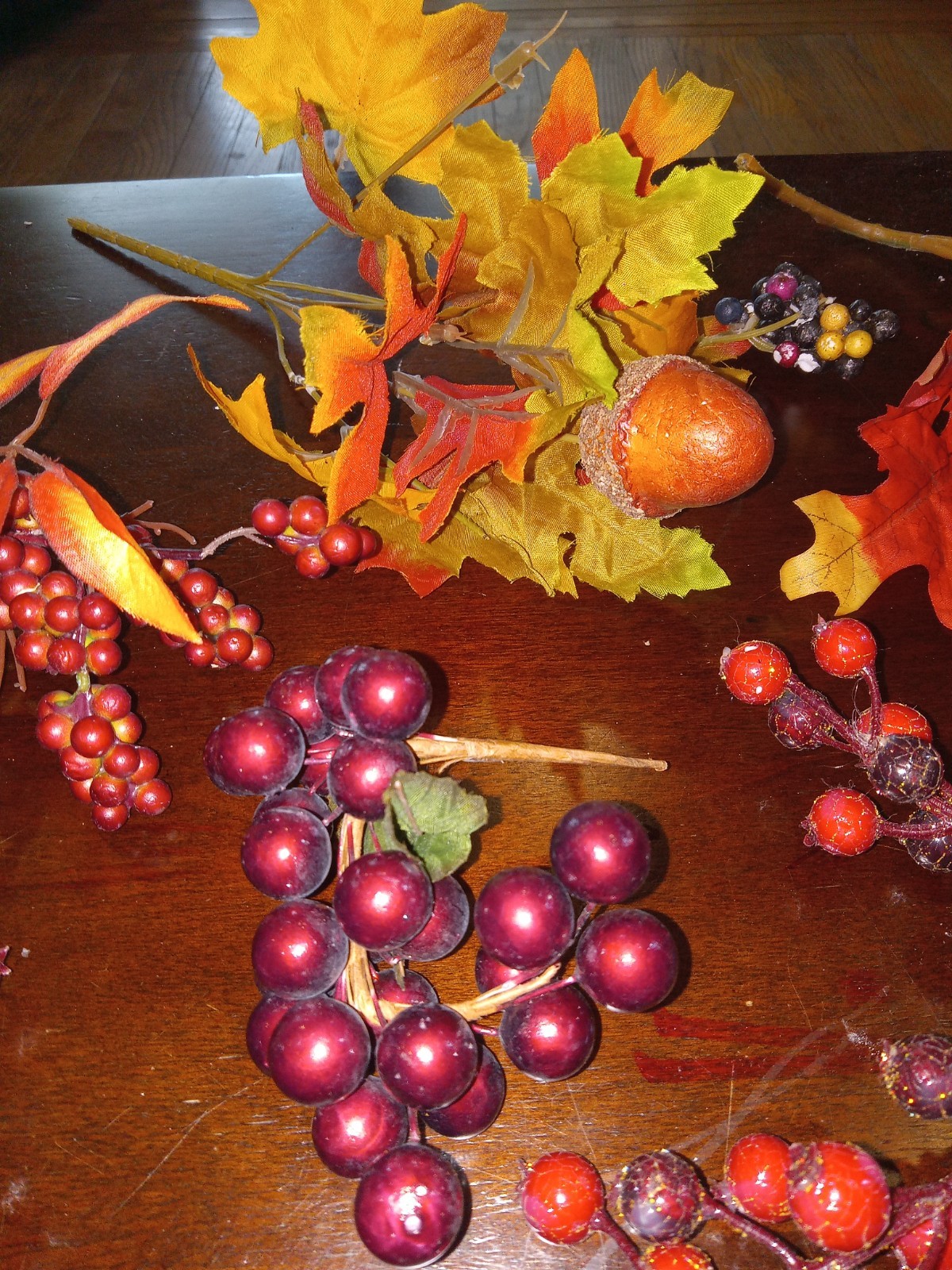 Lot Of Holiday Fall Berry Sprays Stems Harvest Artificial Home Decor Farmhouse