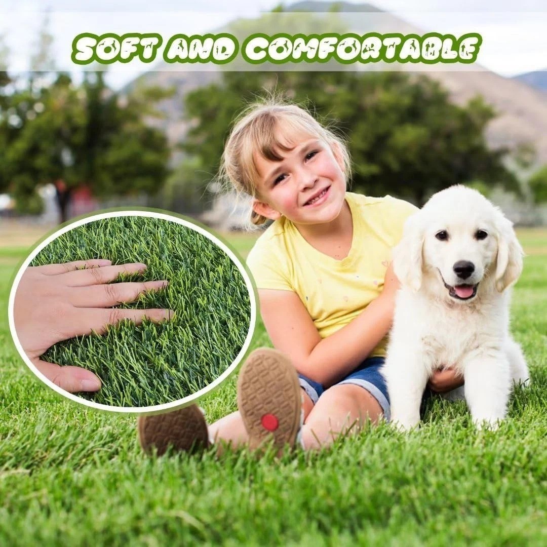 Eco-Friendly Artificial Grass Mat for Indoor & Outdoor Pet Use – 47.3 x 31.5 in