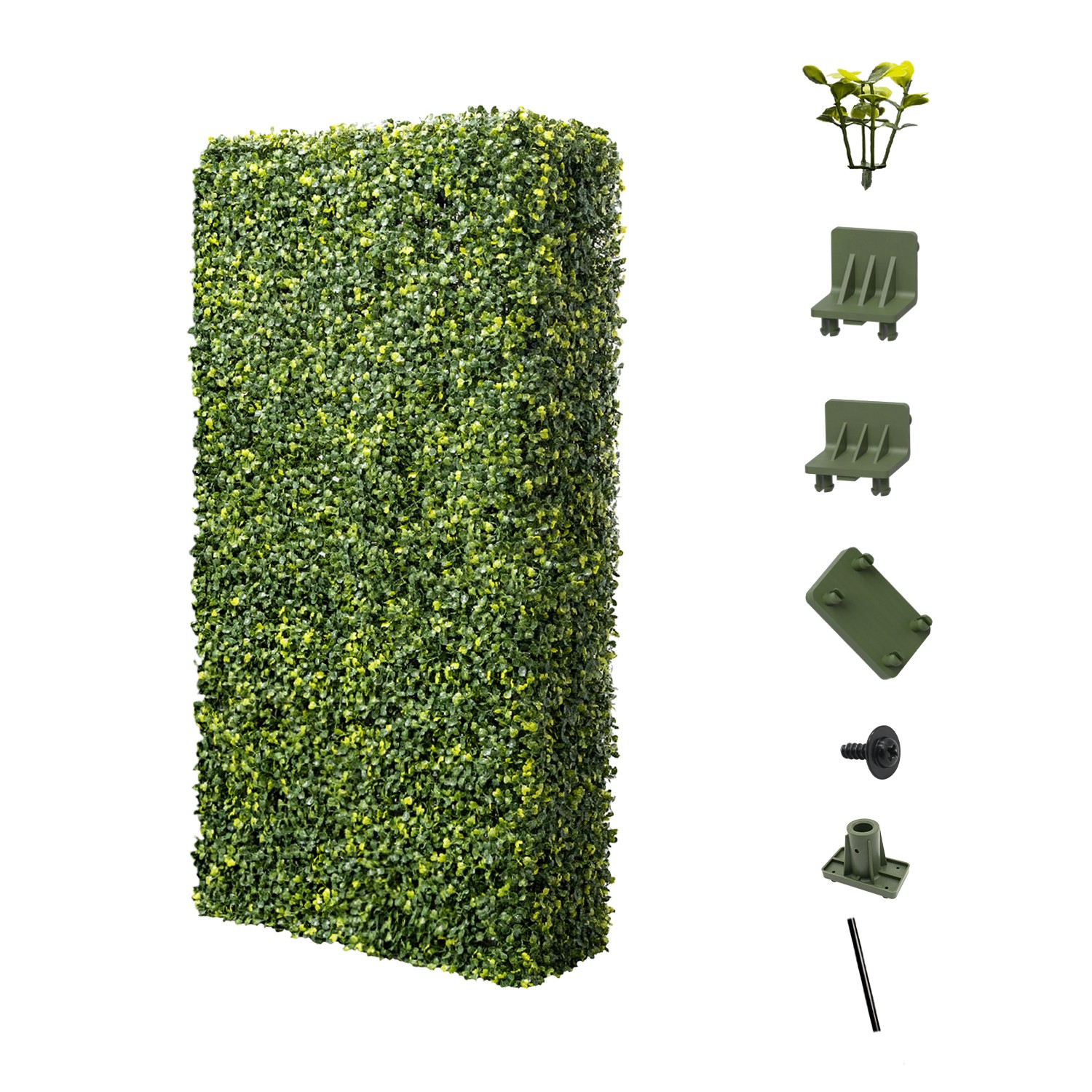 Artificial Boxwood Hedge Wall Fake Grass Fence Panel Home Garden Decoration