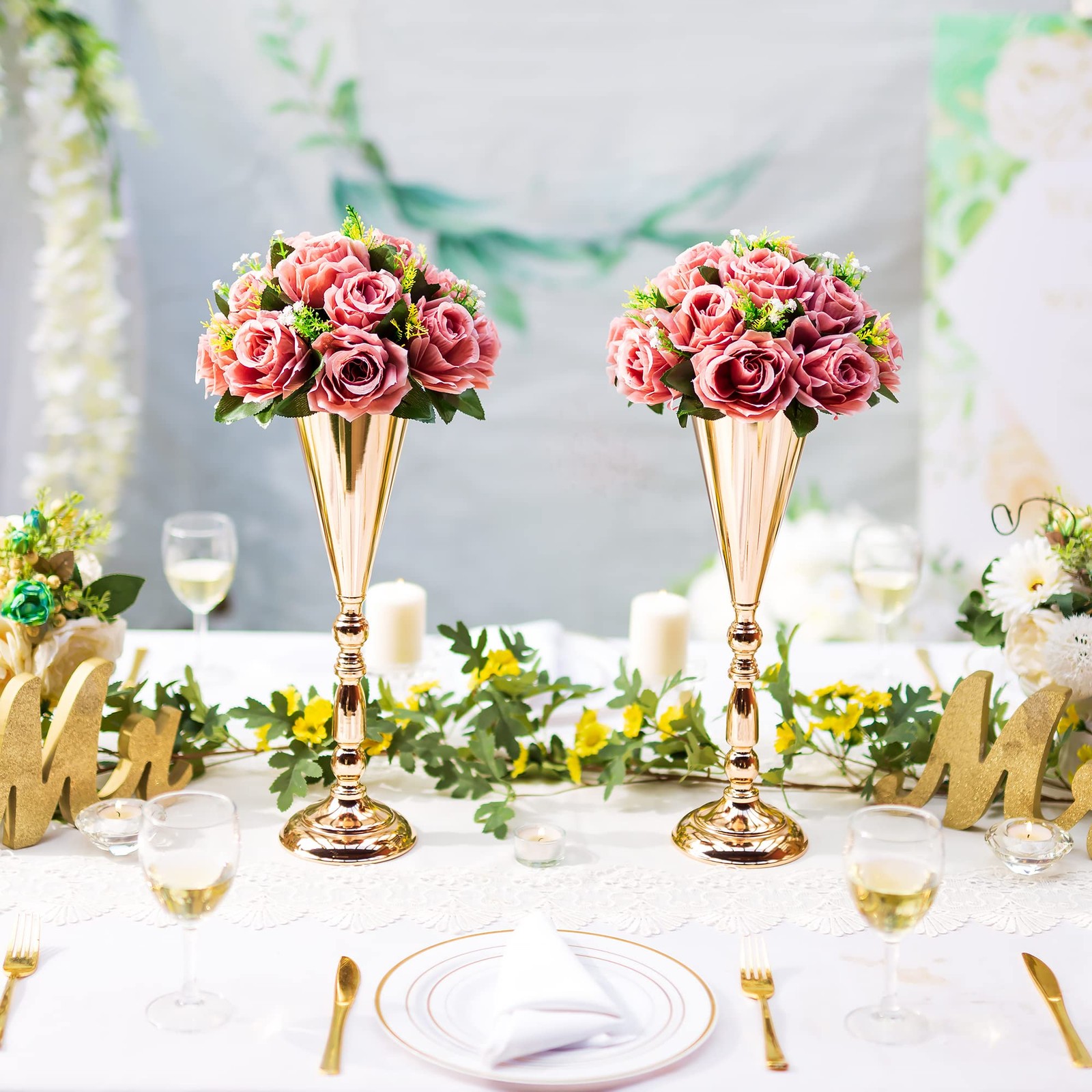 Dusty Rose Flower Balls Centerpieces Wedding Table Decorations 2 PCS