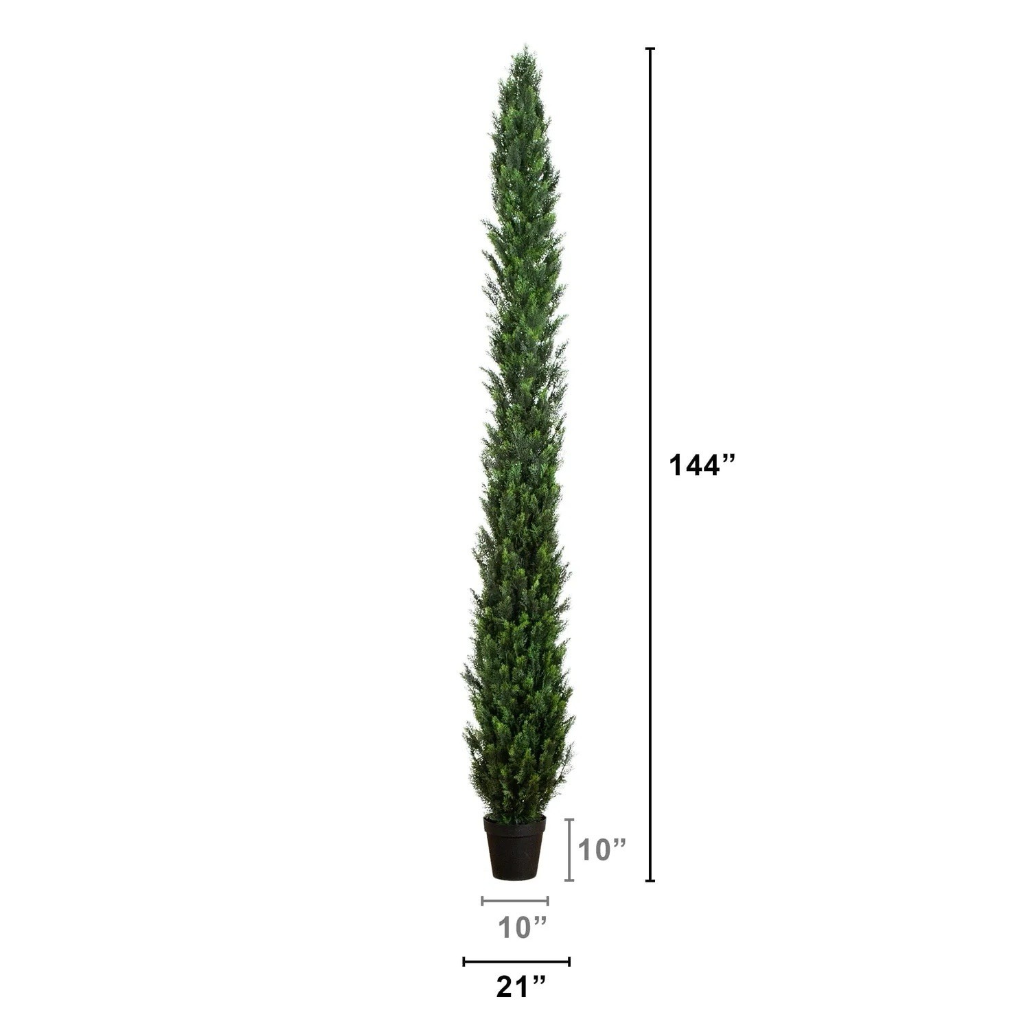 12FT Cedar Topiary Artifical Tree UV (Indoor/Outdoor) Home Decor. Retail $499