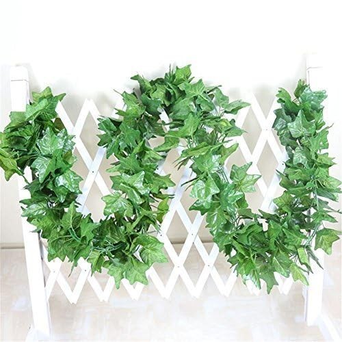 Artificial Ivy Silk Vines 40 Ft Greenery Garland Fake Hanging Plants Pack of 5
