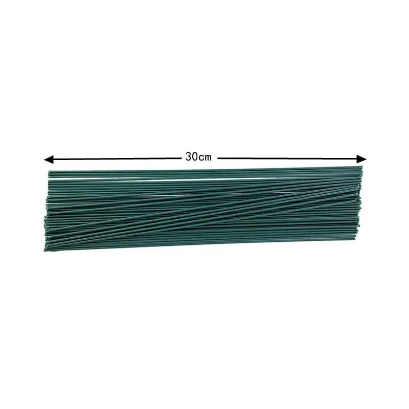 200 PCS Floral Stem Wire Flower Arrangements and DIY Crafts,Dark Green,Floral Wi