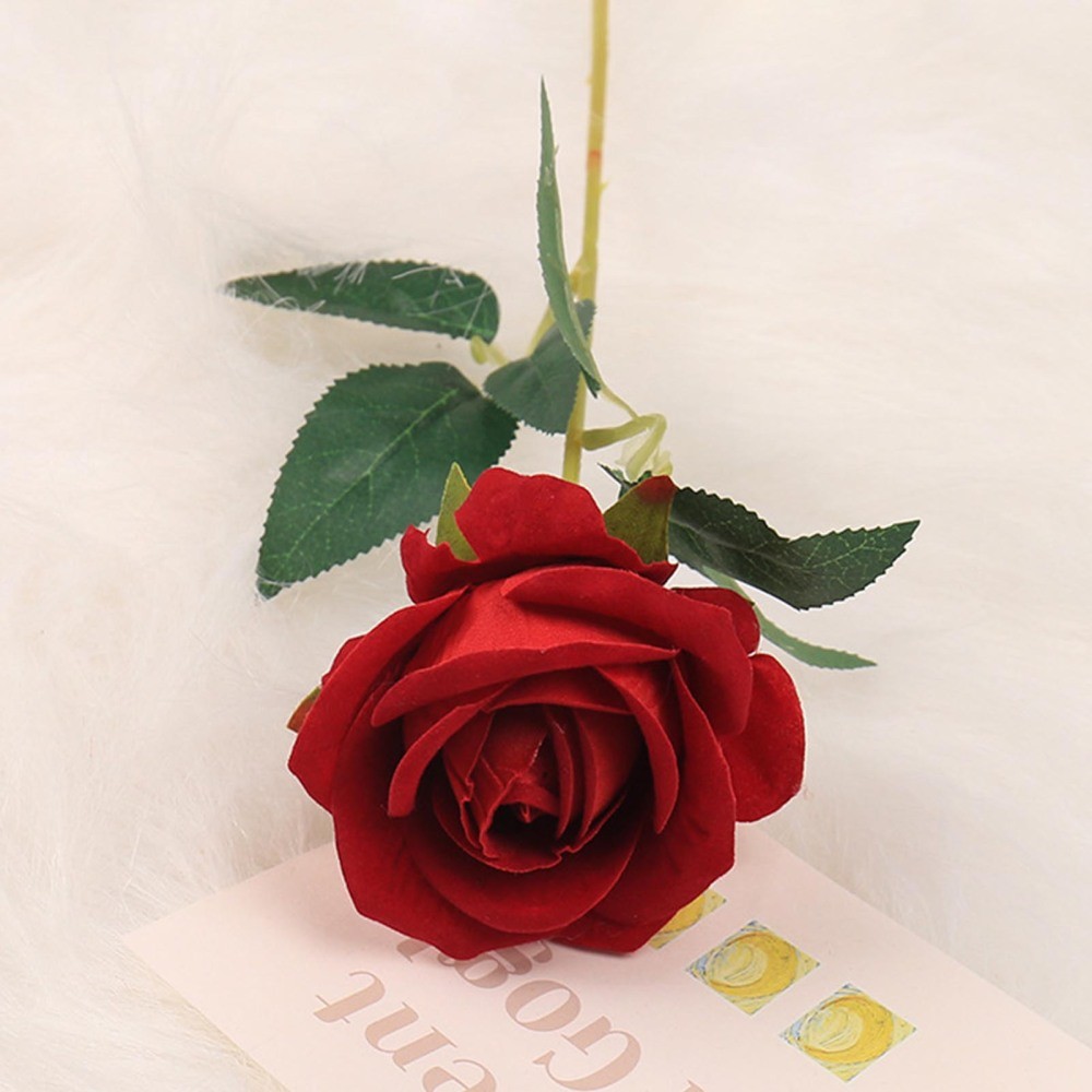 15x 20″ Fake Red Roses Artificial Flowers Bouquet Silk Stems Party Wedding Decor