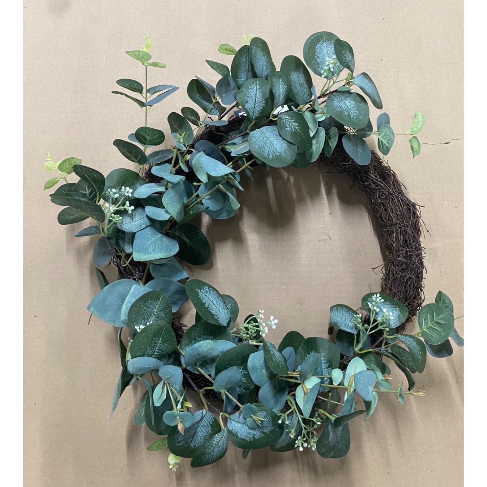 Charter Club Artificial Eucalyptus Green Wreath NEW