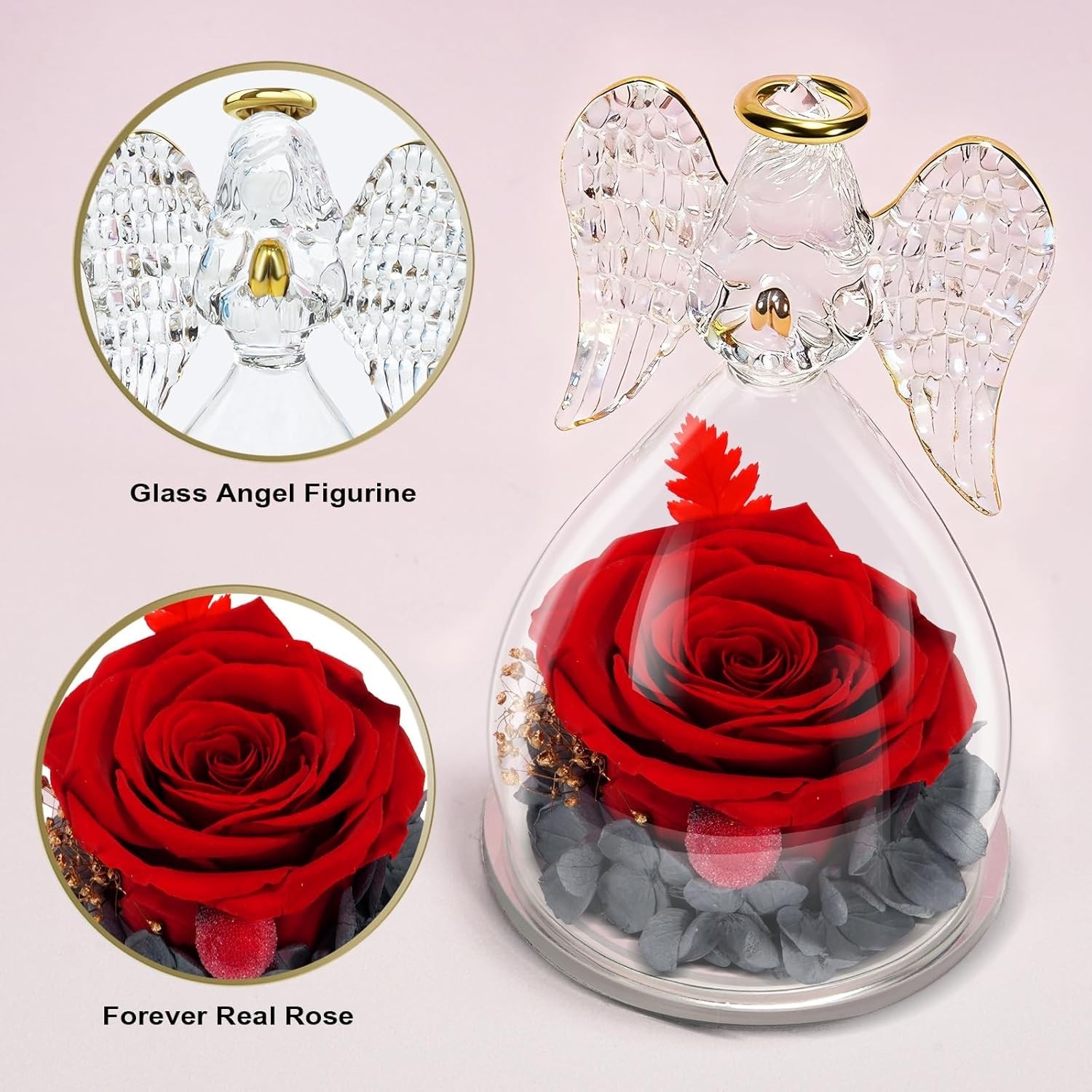 Gifts for Mom Birthday Gifts for Women Her, Forever Preserved Flowers Rose in…