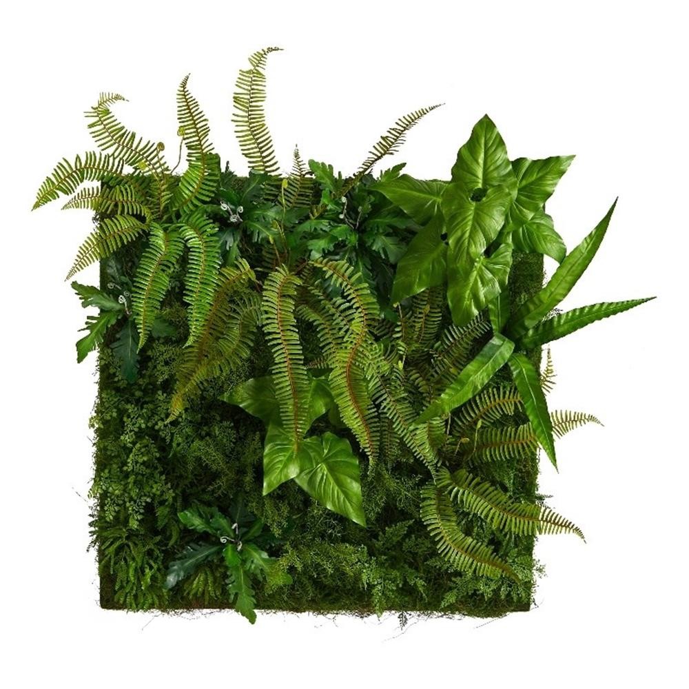 Nearly Natural 40″ x 40″ Forest Artificial Living Wall in Green