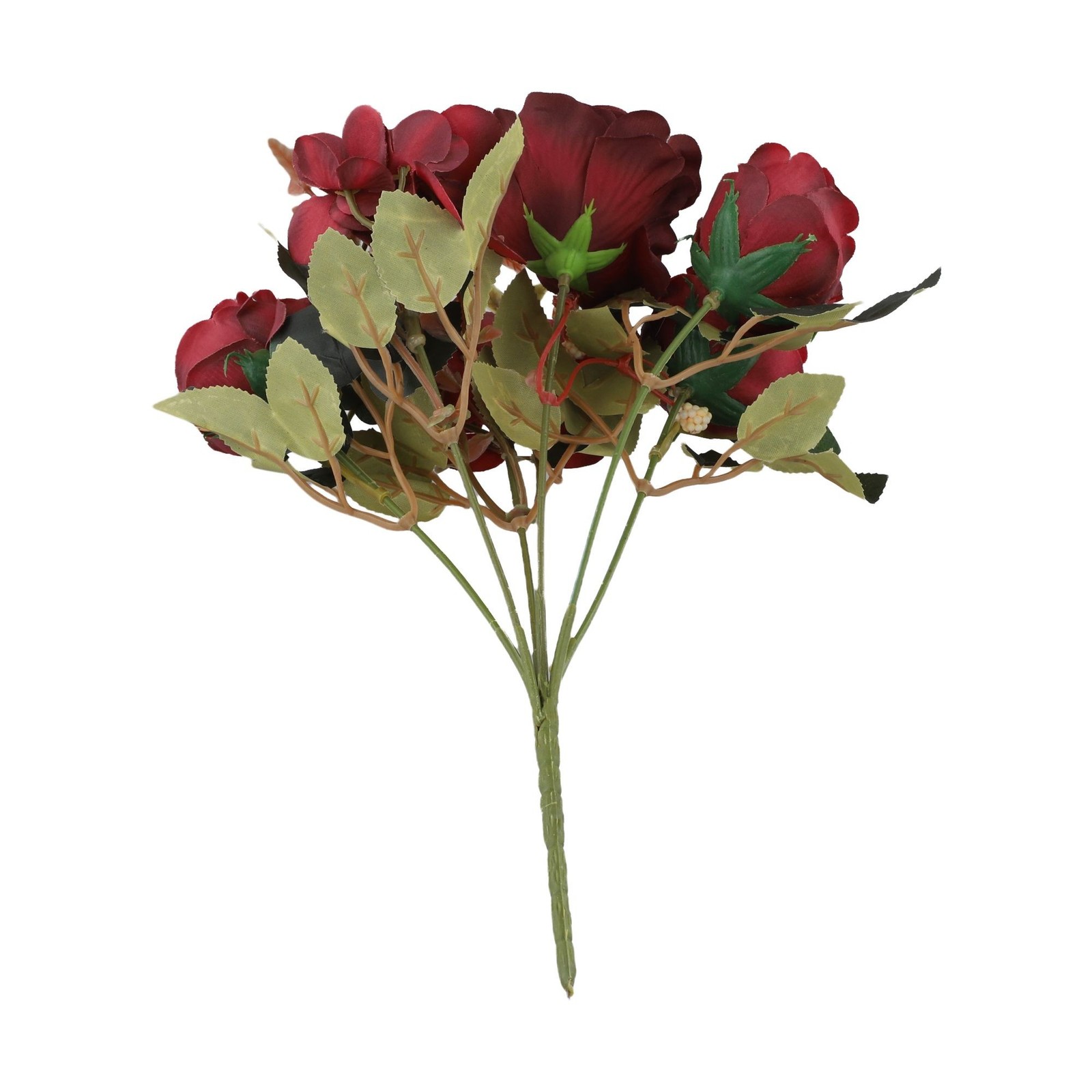 Silk Flowers Artificial Peony Bouquet for Autumn For Weddings and Decor