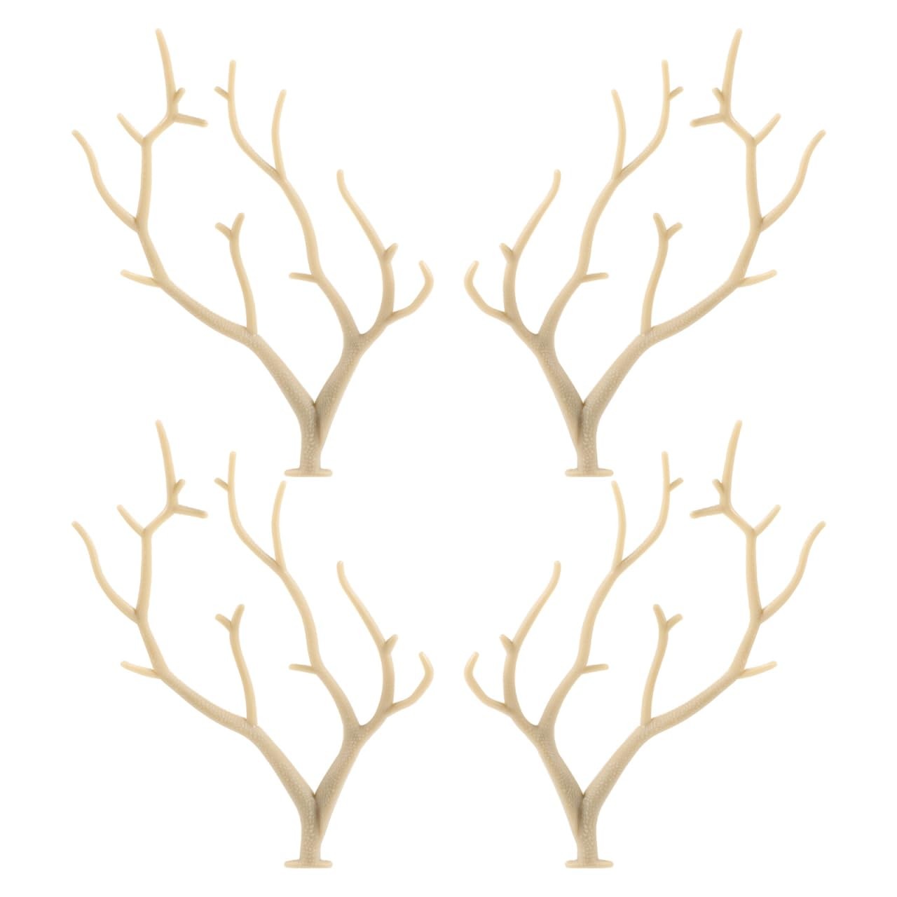 Artificial Antler Branches 10 PCS Plastic Twigs Christmas Snowman DIY Crafts