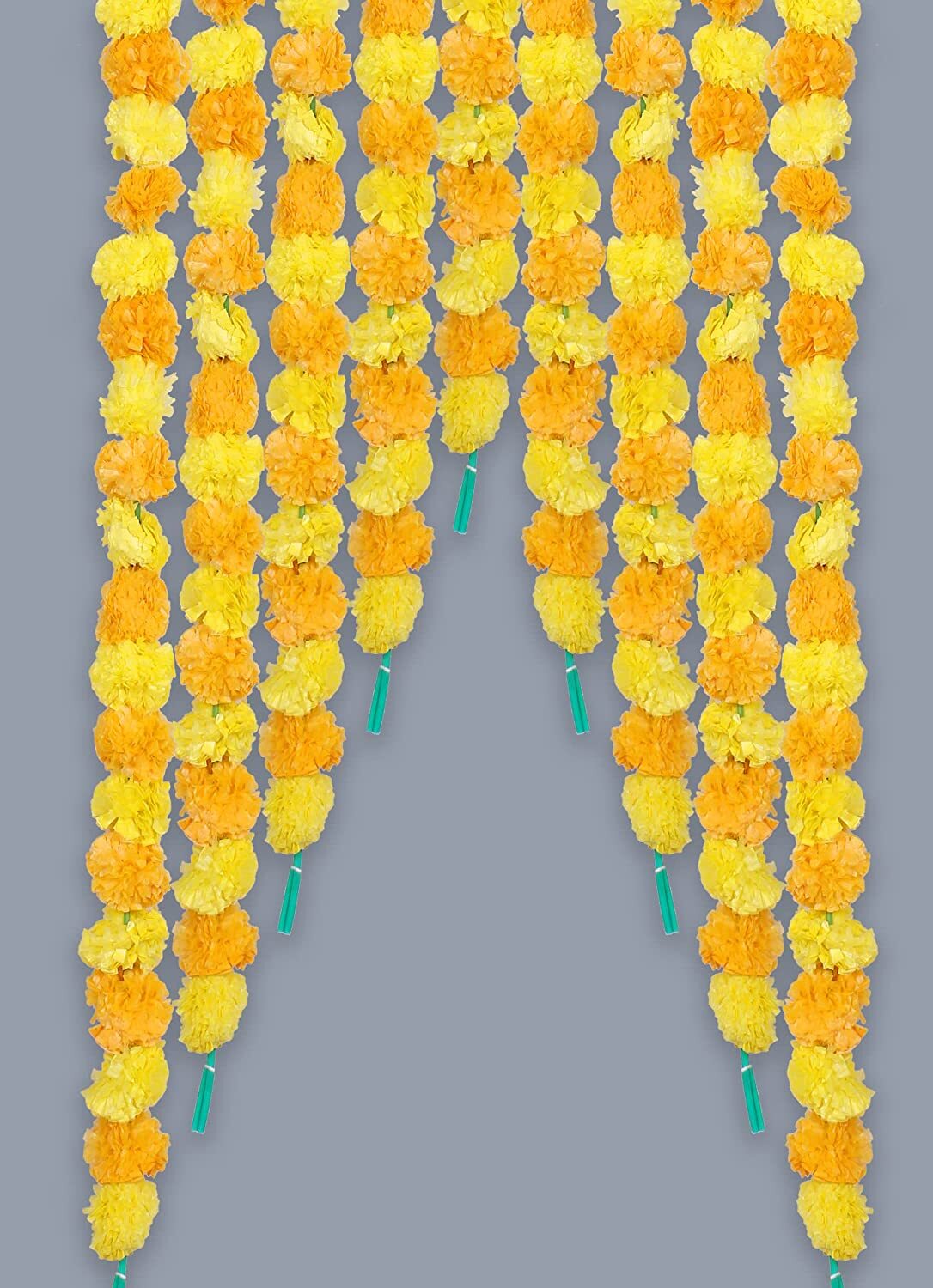 Marigold Garland Artificial Flower Strings for Decoration Indian Wedding Event