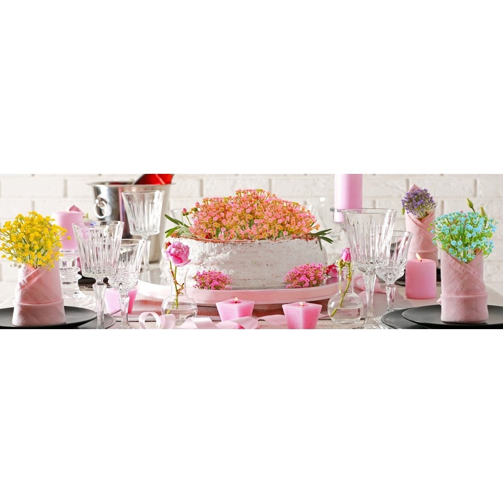 3-Stem Soft PVC Baby Breath Flowers for Wedding Bouquets and Photography Props