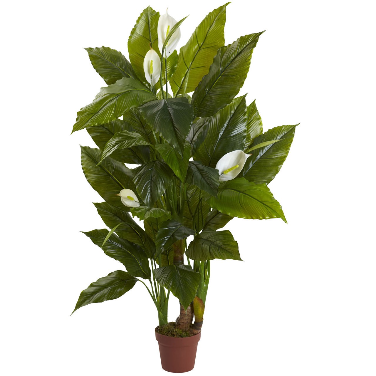 4.5′ Spathyfillum Artificial Silk Plant – (Real Touch)