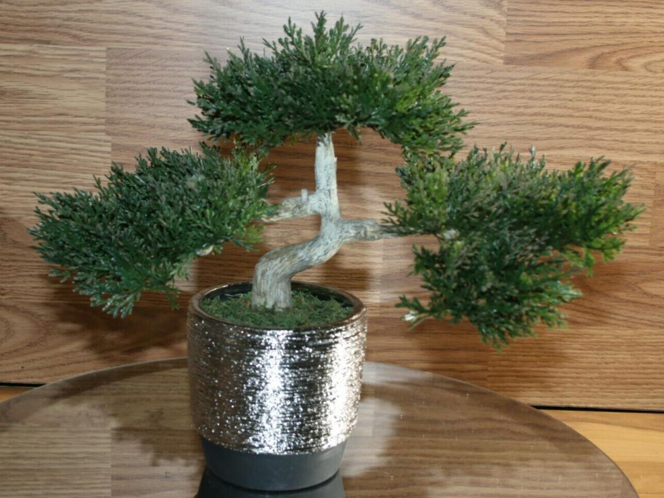 Bonsai Faux Japanese Pine Fake Tree 10x12x6″ Never Dies Cool Home Decor