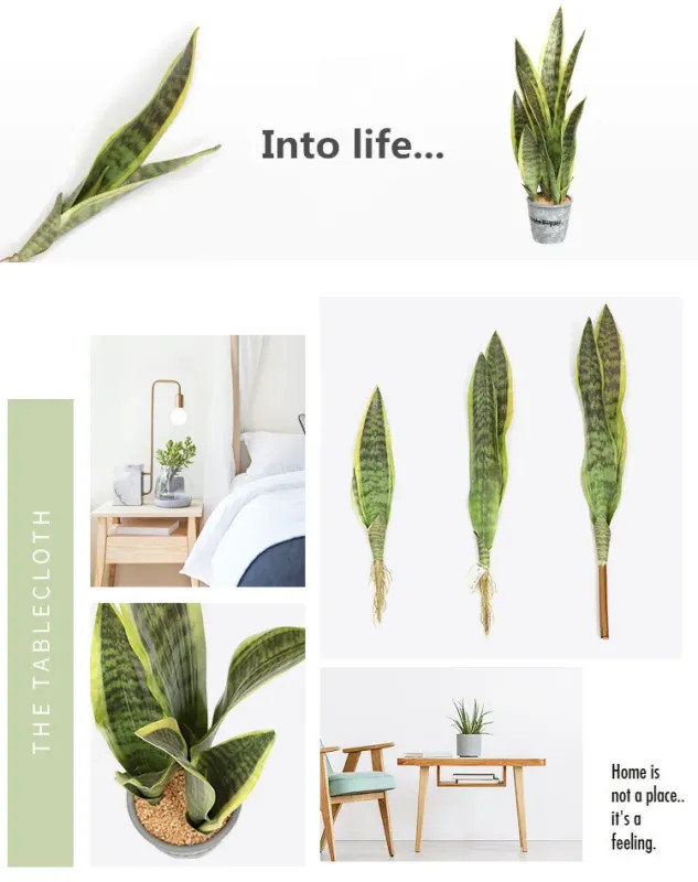 Artificial Succulents Realistic Indoor Outdoor Aloe Vera Tropical Fake Plants