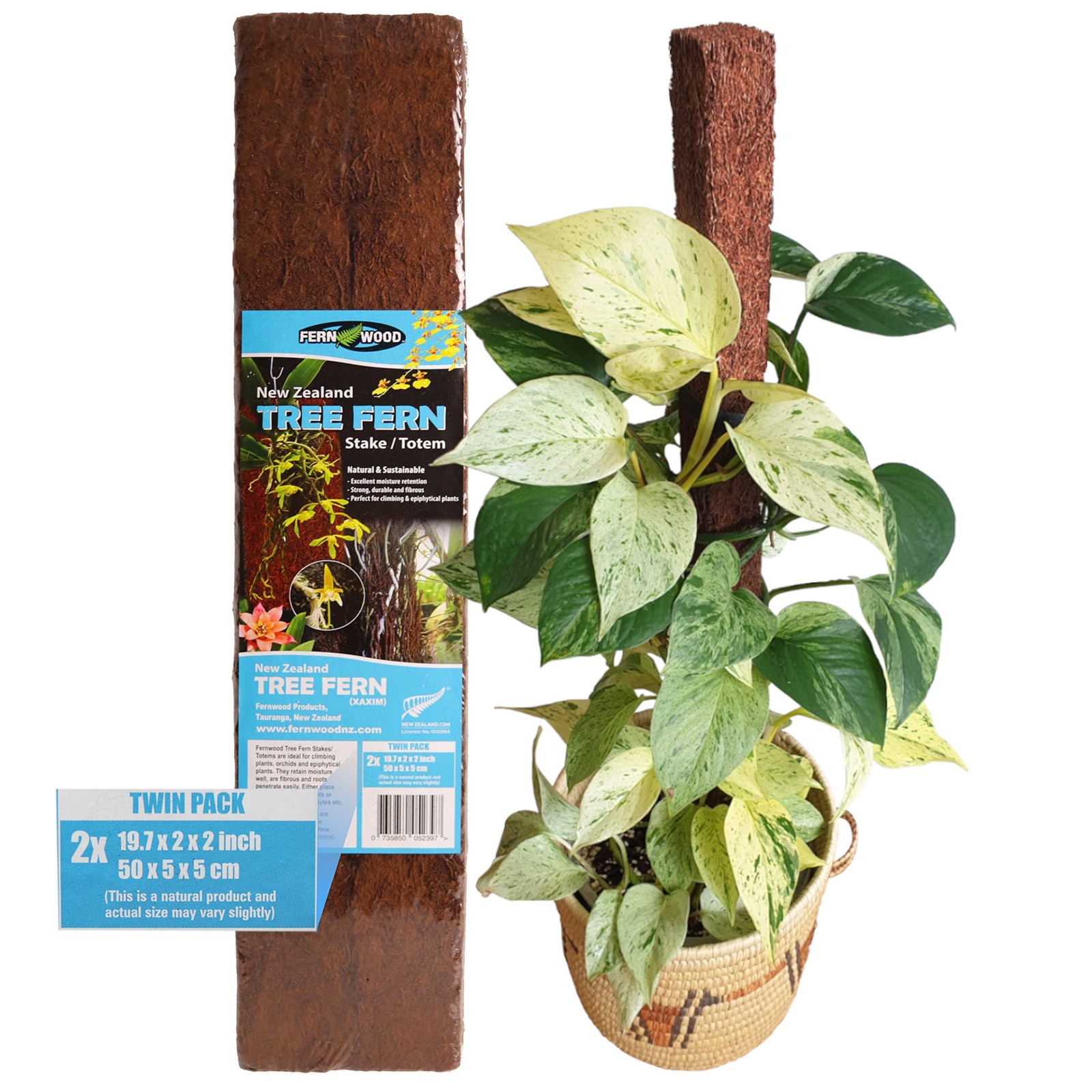 Tree Fern Totem Board- for Orchids, Aroids, and Other Climbing Plants | Soft,…