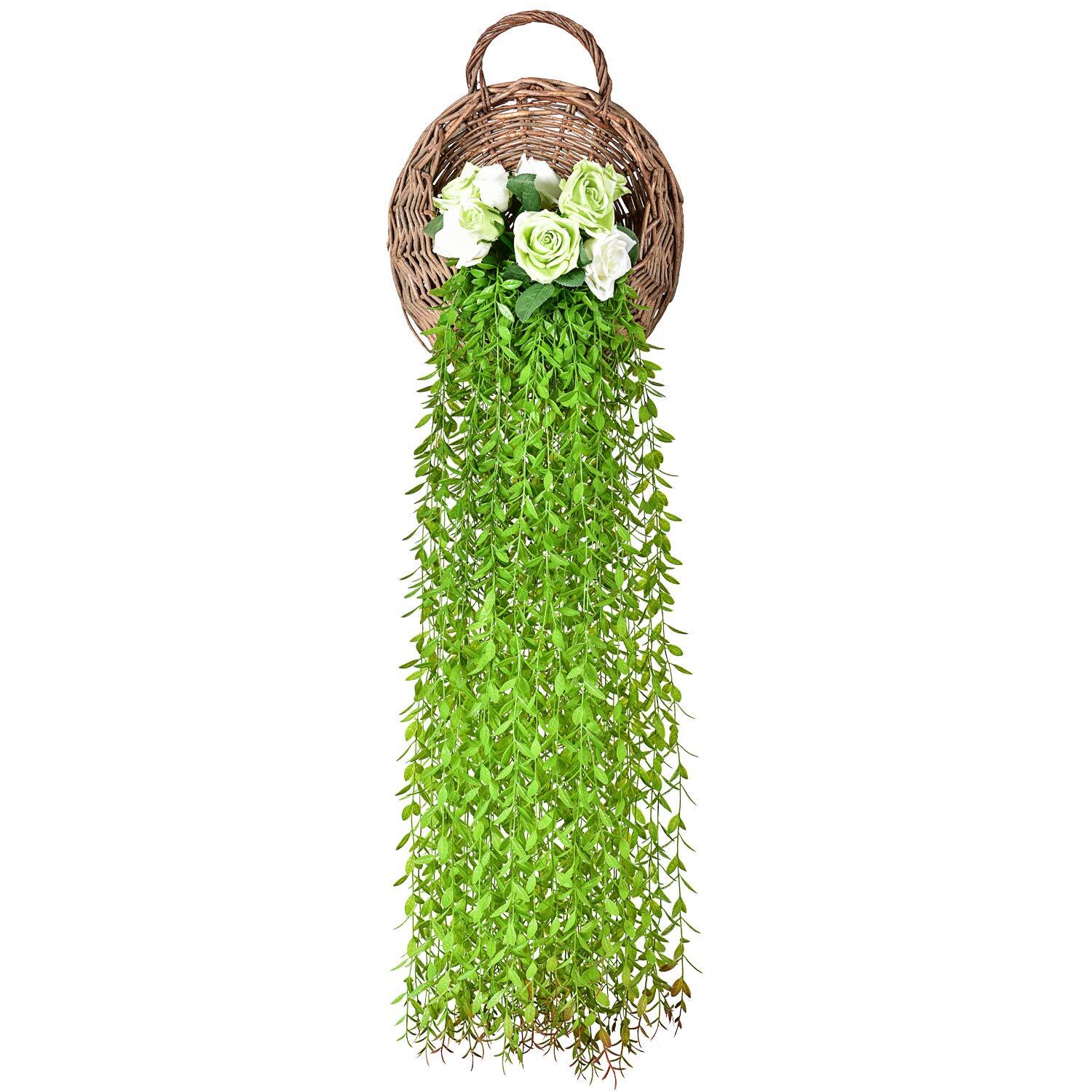 Artificial Vines Fake Greenery Garland Willow Leaves Wedding Home Decor