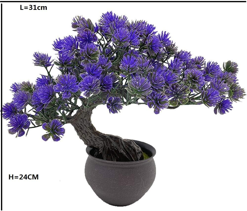 Artificial Plants Fake Bonsai Juniper Tree Potted Faux Japanese Cedar Bonsai Sim