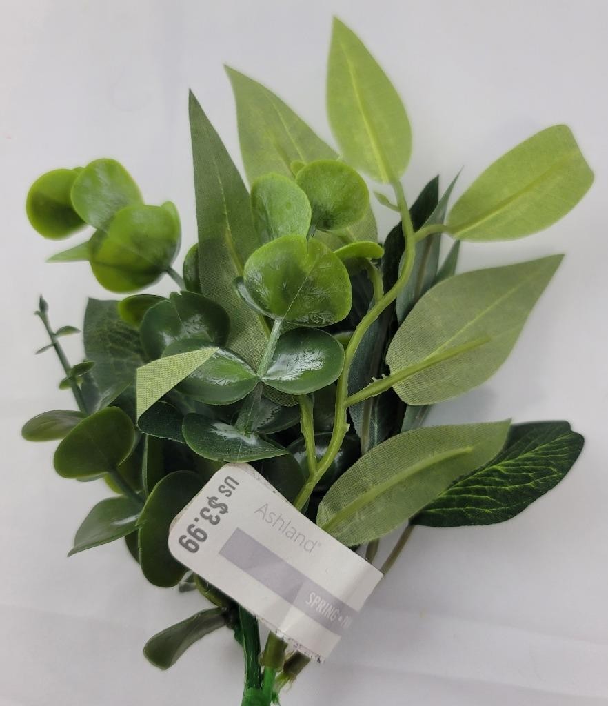 Ashland Floral Pick Green Leafy New 6 in Flowers
