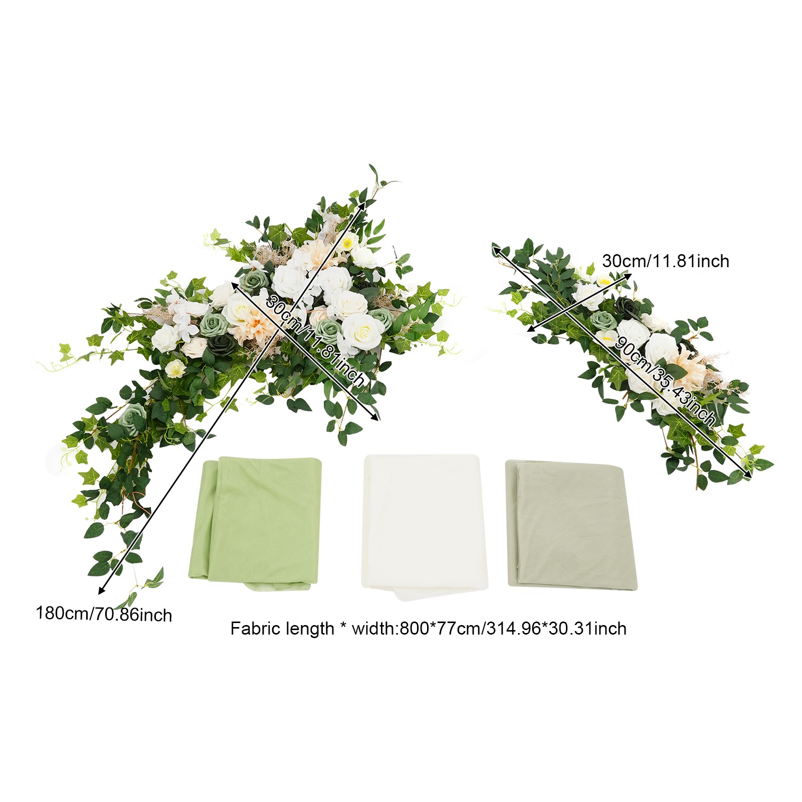 Decorative Artificial Flowers, Artificial Wedding Arch Flower Kit, Wedding Artif