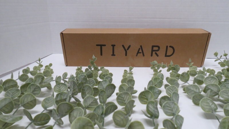 Tiyard 18pcs Eucalyptus Stems Artificial Eucalyptus Leaves Stems Artificial F…