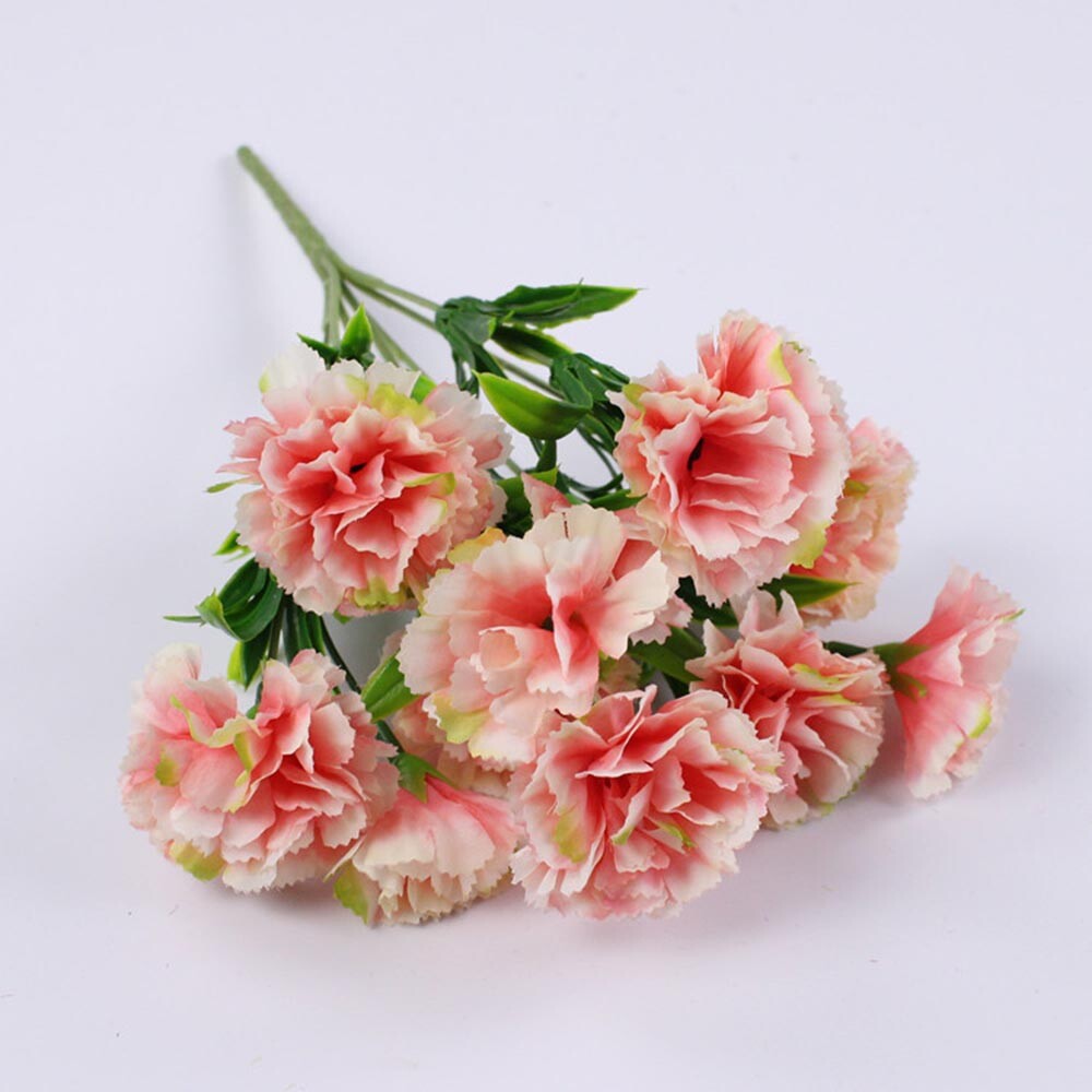 1PC Bright Artificial Carnation Fake Flower Bush Bouquet Home Wedding Decor