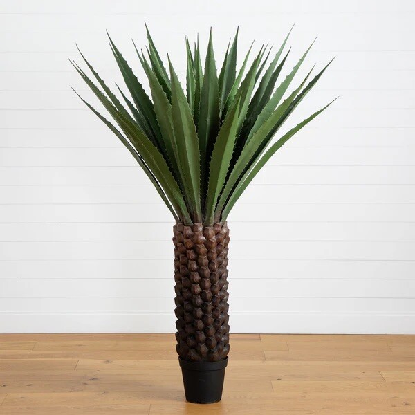 6’ Giant Grand Cactus Artificial Agave Plant UV (Indoor/Outdoor). Retail $499