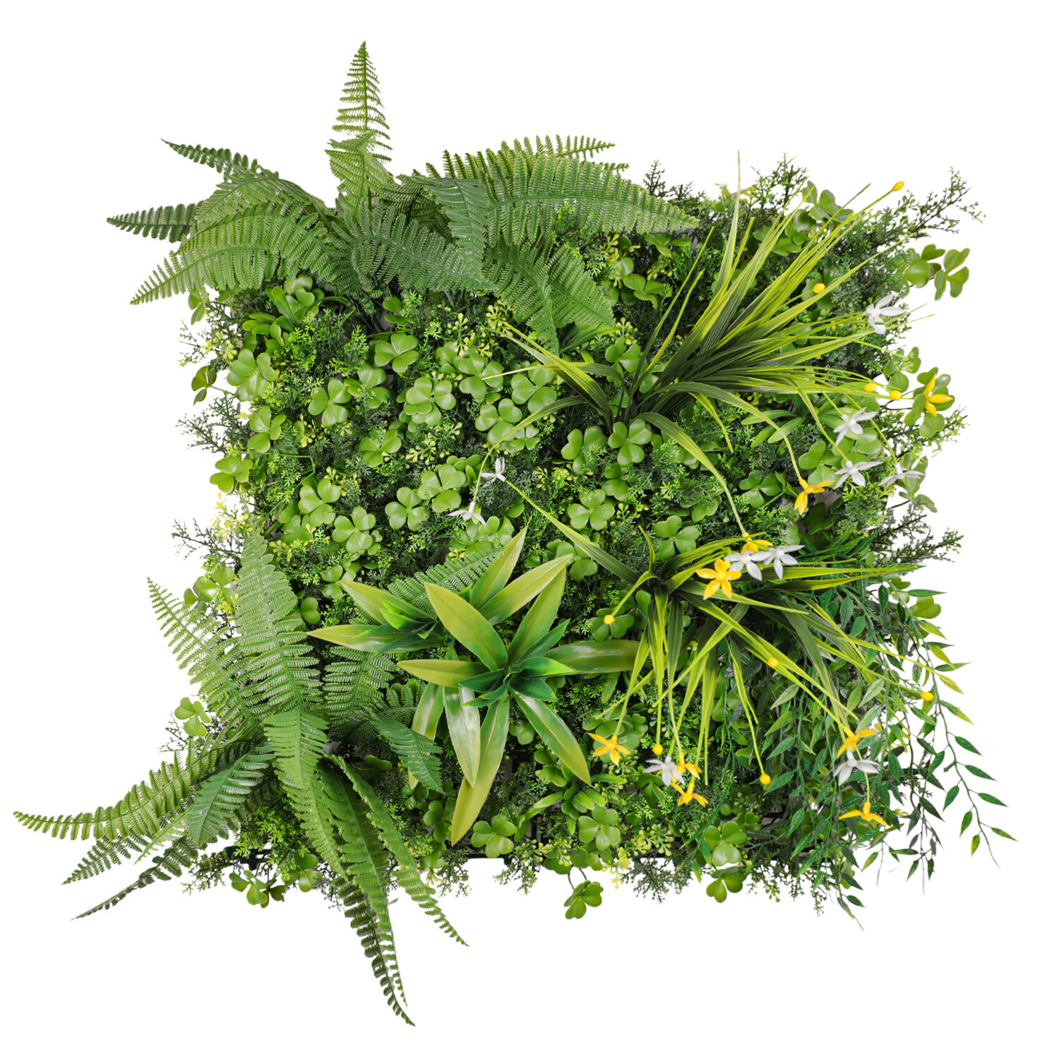 Patio 20×20″ Artificial Grass Panels Faux Greenery Grass Hedge Plant Wall Decor