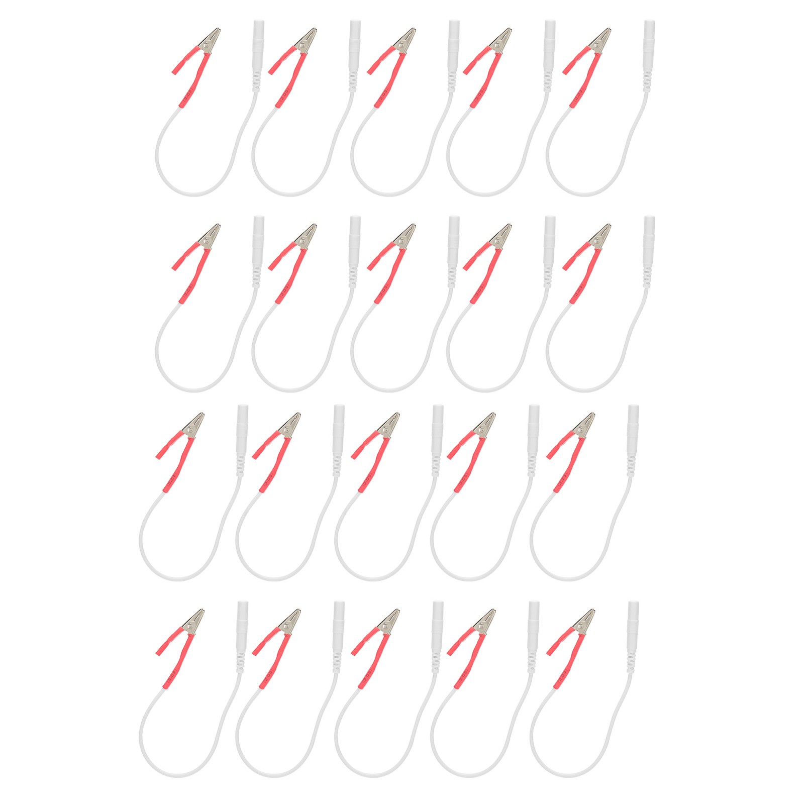 20pcs / Bag Clip Electrode Wires Cable For TENS Unit Physiotherapy Machine