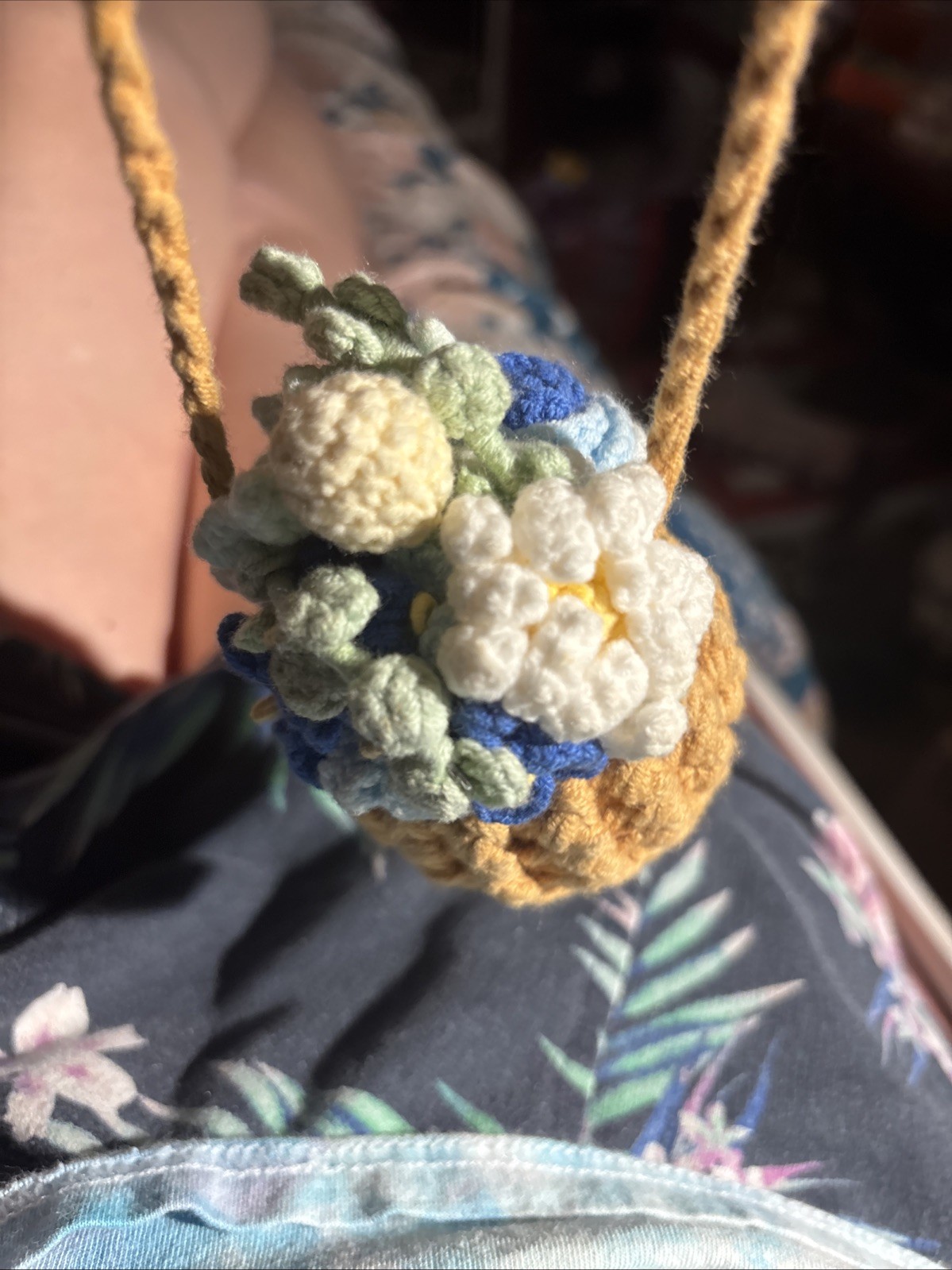 Hanging Plant Crochet For Car
