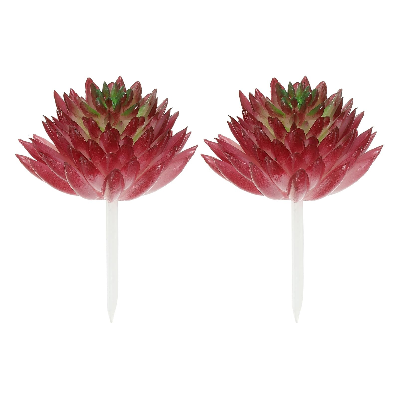 Mini Artificial Succulents, 2 Pack Unpotted Faux Succulent Picks Fake Succule…
