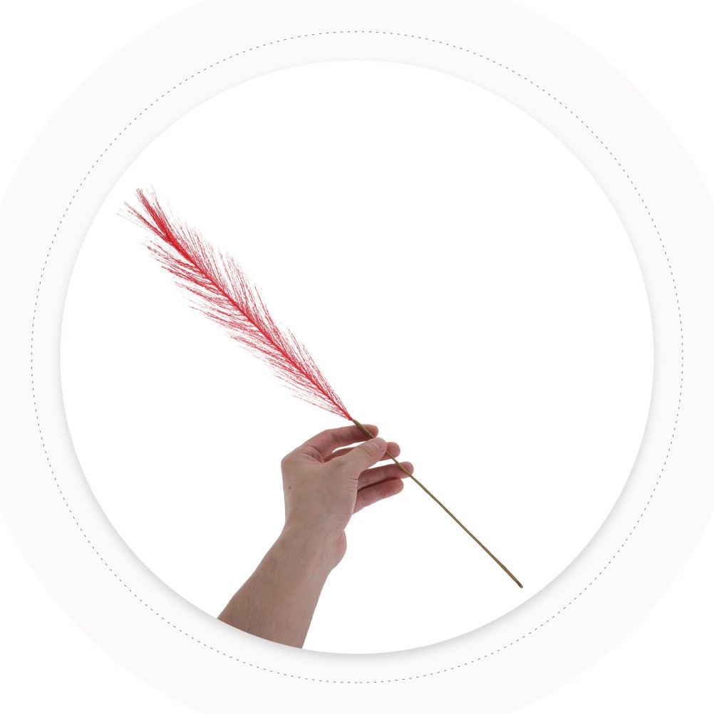 30Pcs Red White Blue Reusable Artificial Pampas Grass Stems Patriotic Home Decor