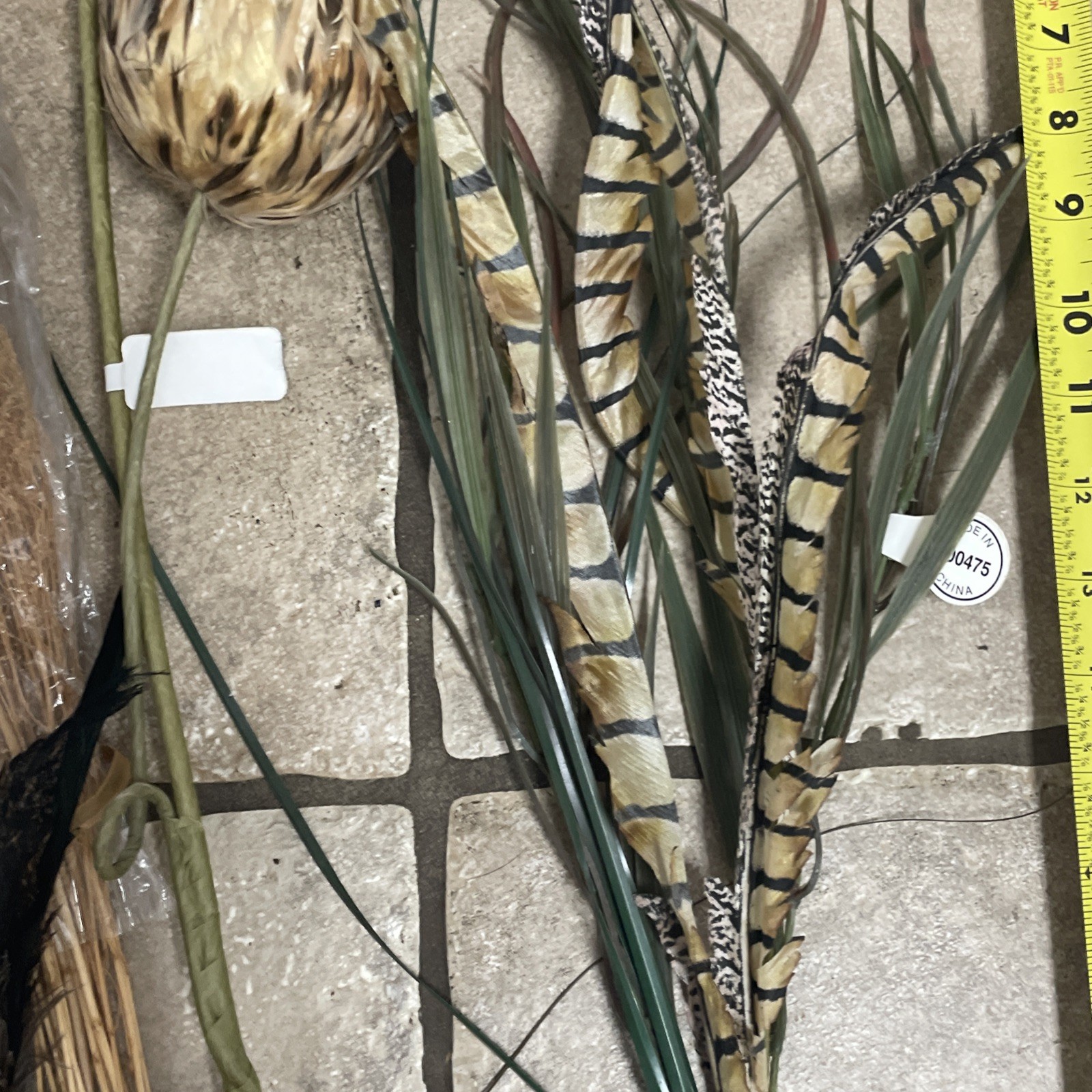 Artificial Silk Faux Flower Stems Bundle 8 Pieces Brown Animal Snake Skin Prints