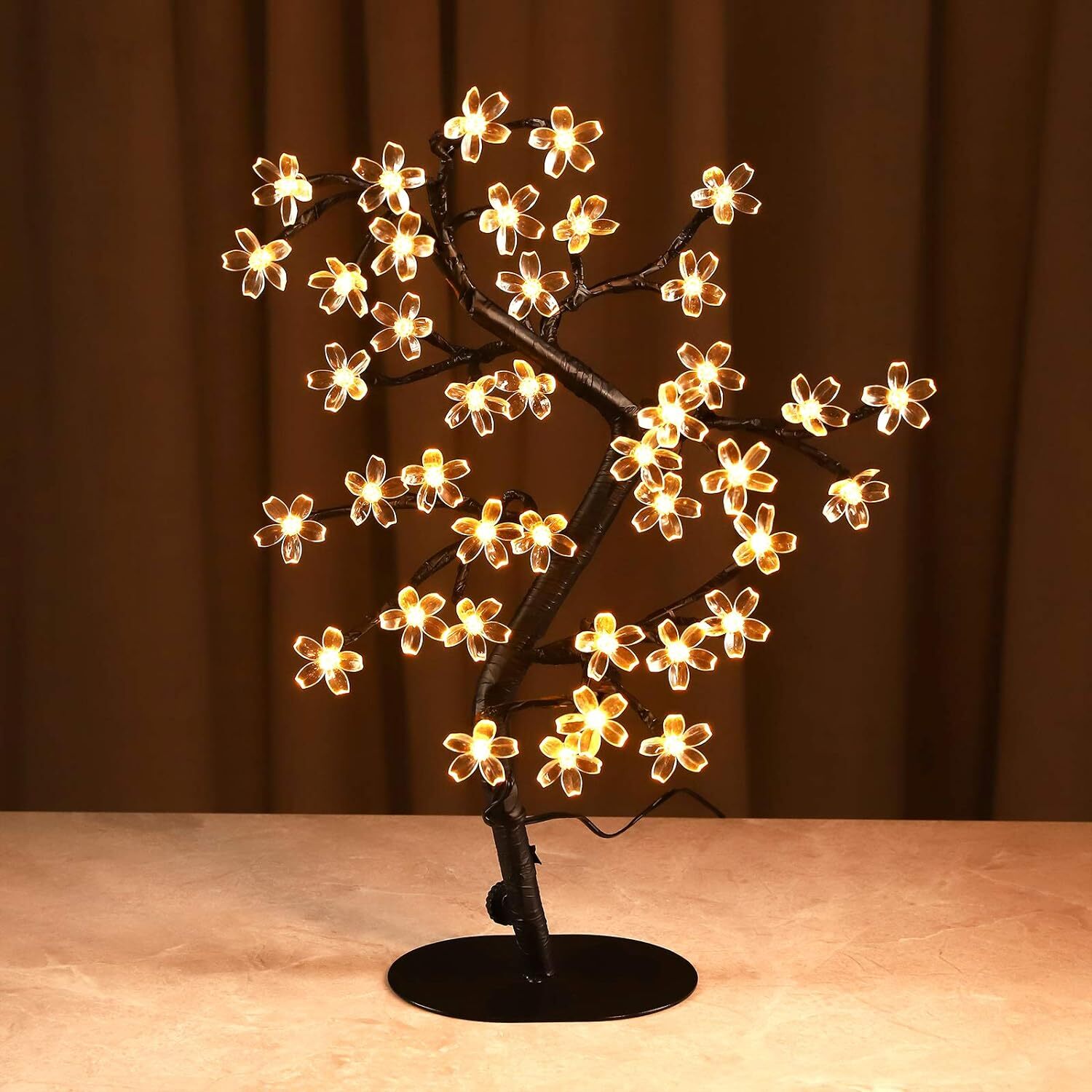 Cherry Blossom Tree Lamp 17″ 40 LED Lights USB Operated Party, Wedding Décor