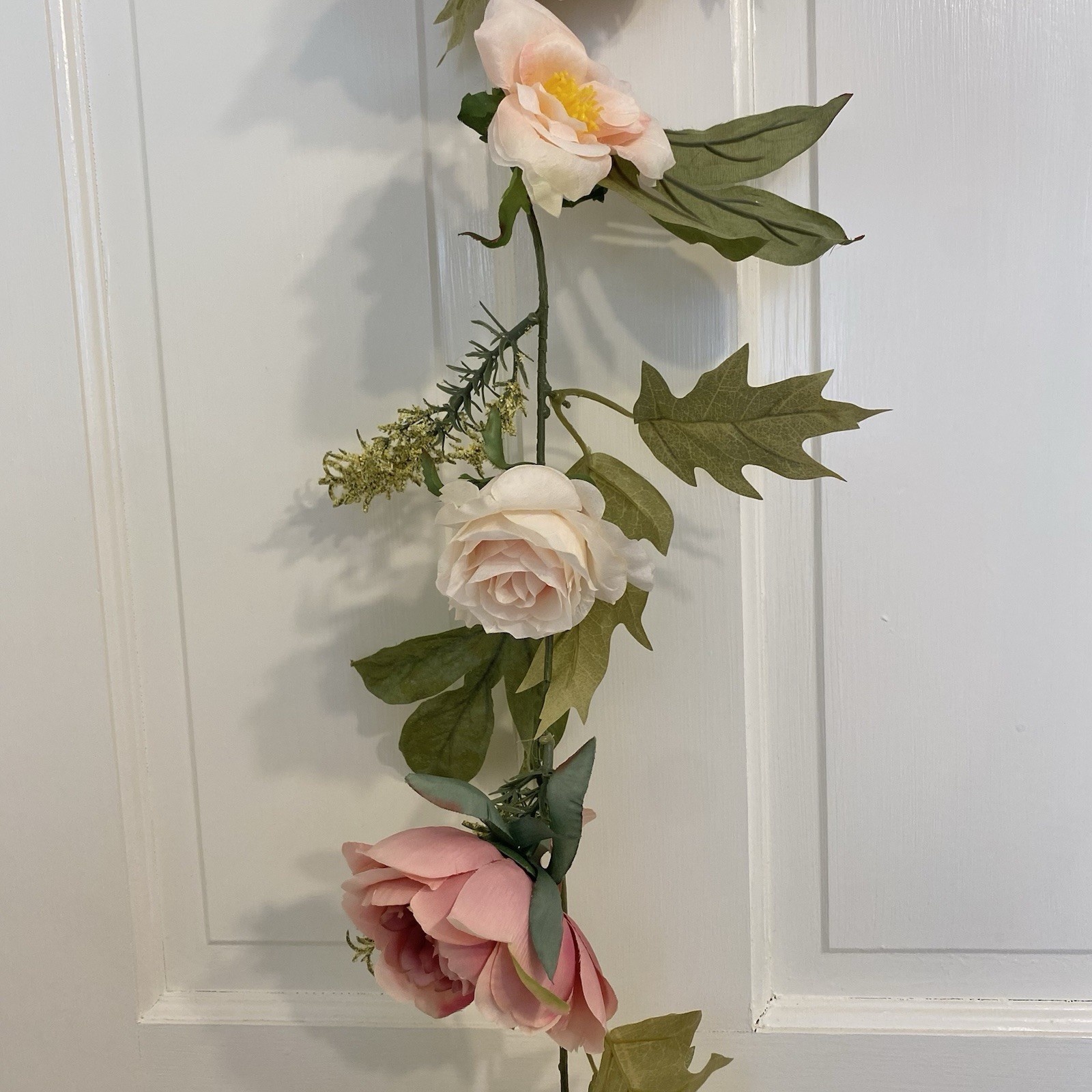 2 Artificial Pink Peony & Rose 6Ft Garland Shower Party Arch Table Runner Flower
